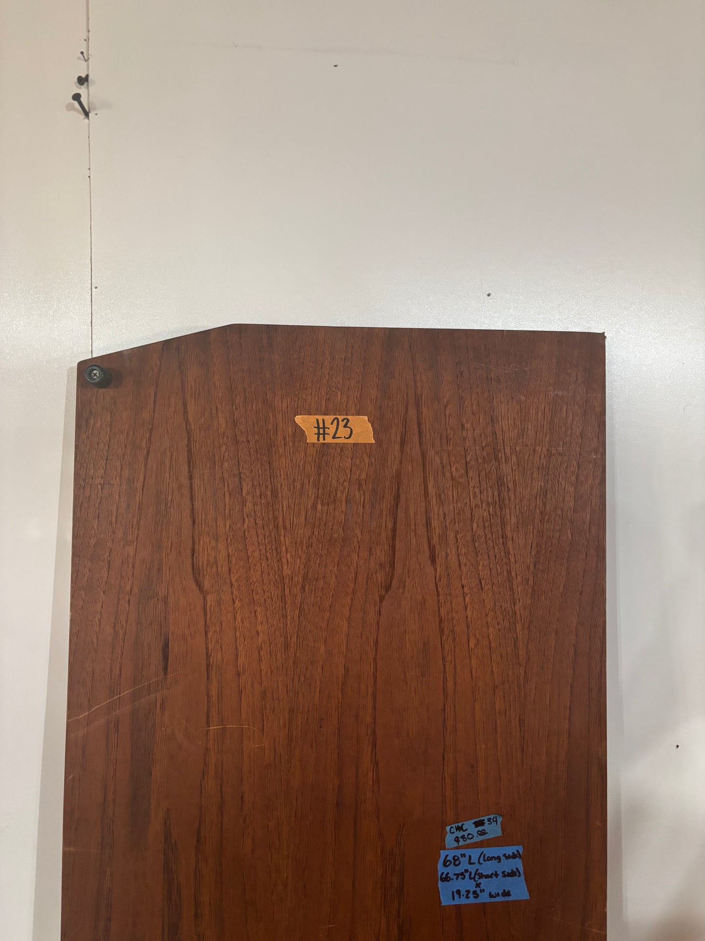 C&C 43 Interior Door - 68" Longer Side x 66.75" Shorter Side x 19 1/4" Wide x 1 1/8" Thick -- 23