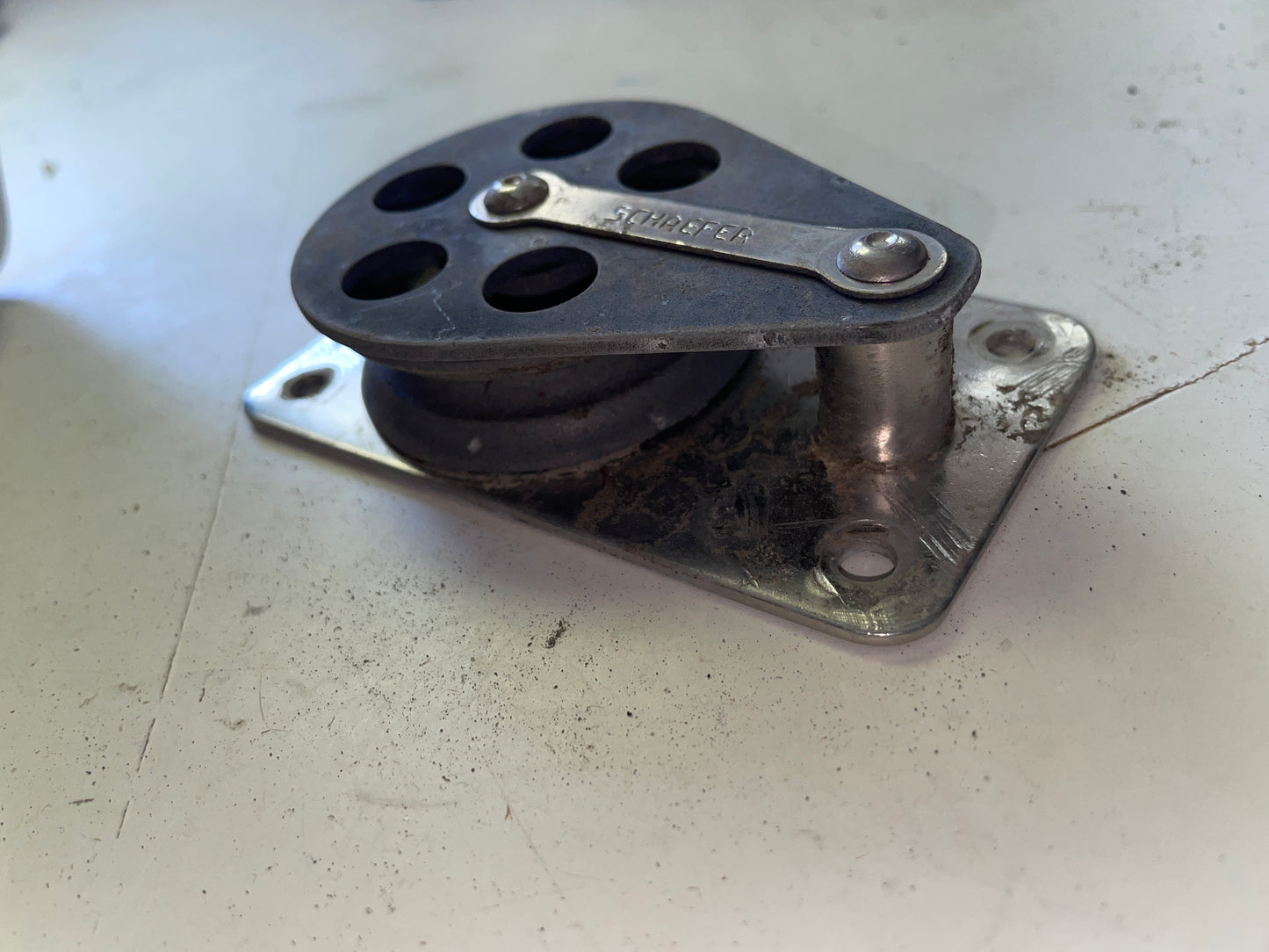 Schaefer 2” Sheave Wire Halyard Cheek Block - 3/16” Wire