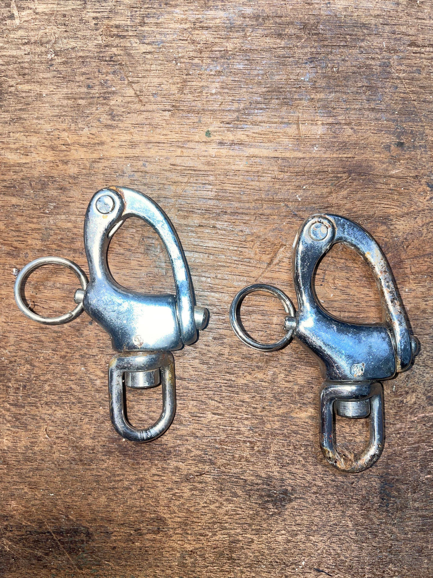 PAIR Stainless Steel Ronstan Swivel Bail Shackles - 7/16” Bail