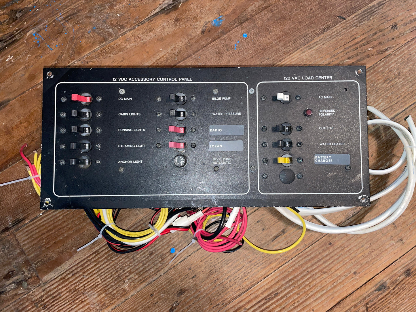 12VDC-120VAC Control Panel Load Center