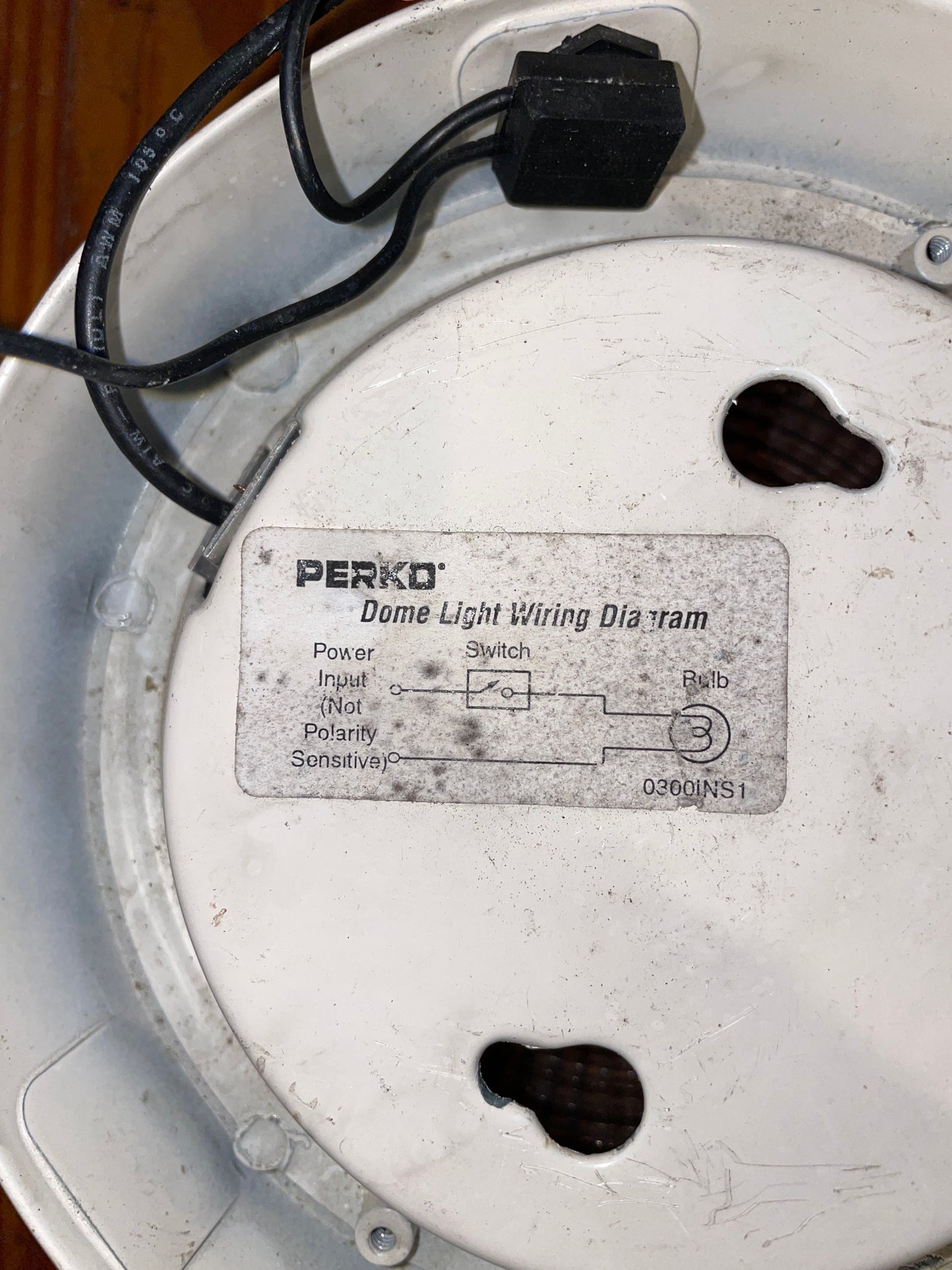 White Perko Dome Light- 6”