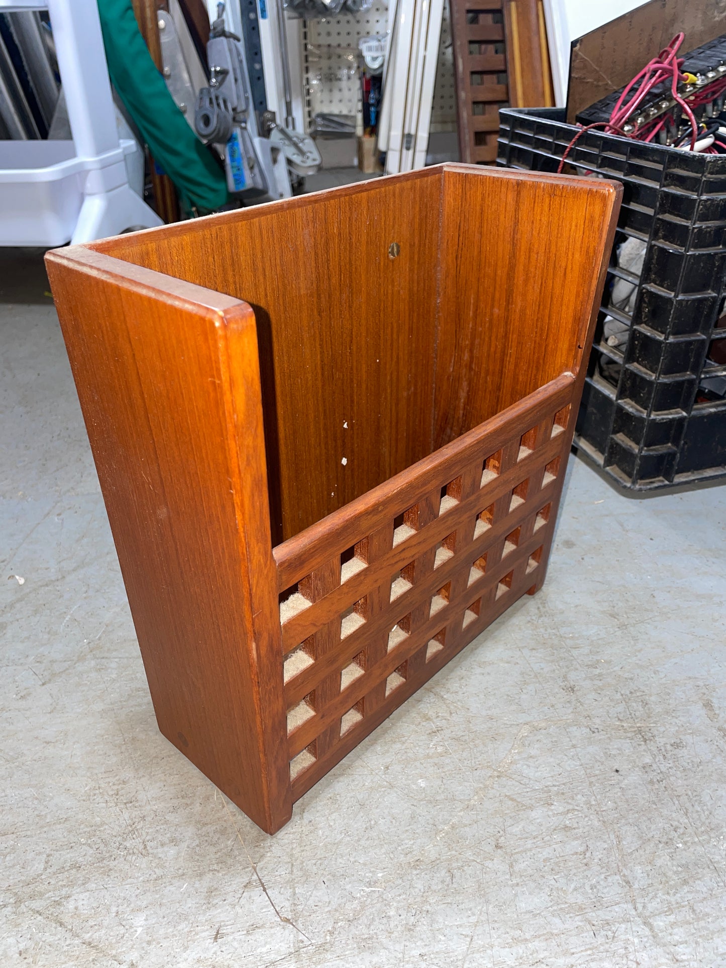 Pearson 323 Seateak Magazine Rack #60510