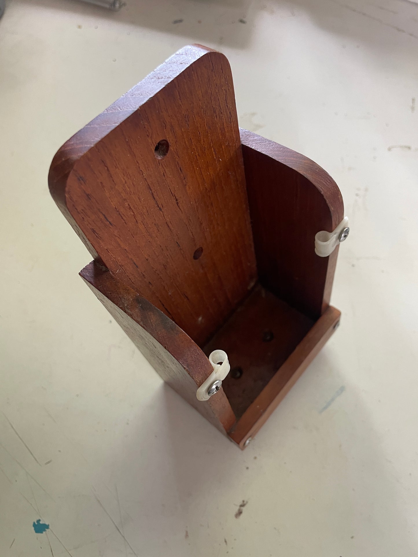 Seateak Radio Holder - 3 1/2” Long x 2 3/8” Wide x 6 1/2” Tall