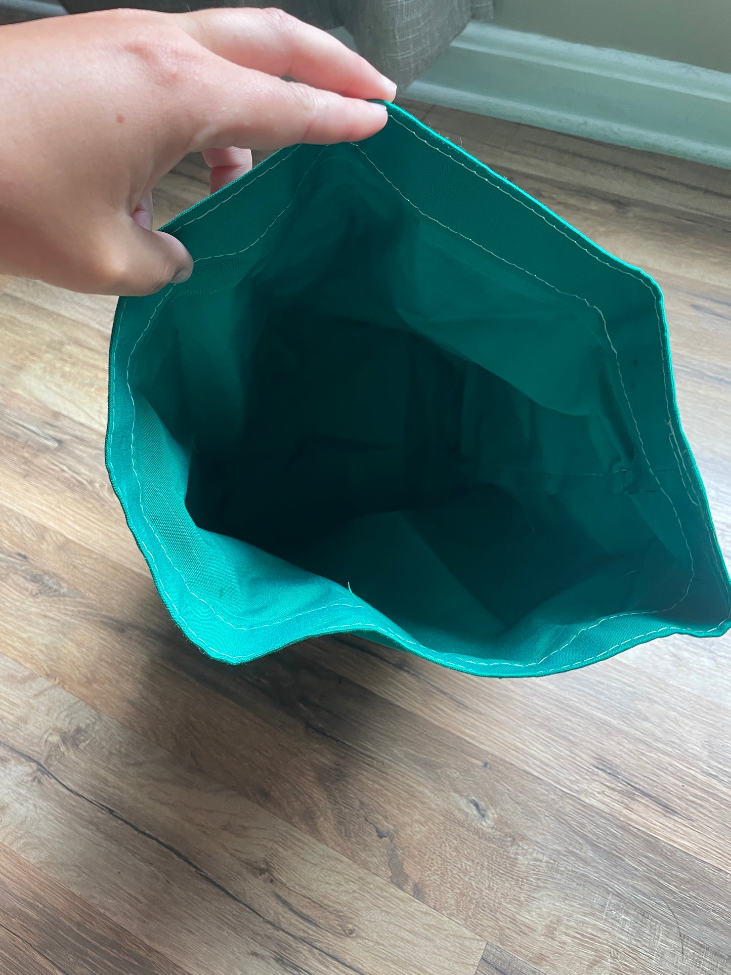 Large Green Canvas Winch Cover - 9” Diameter x 12” Tall