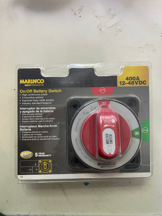 Marinco 400A 12-48VDC Battery Switch - NEW