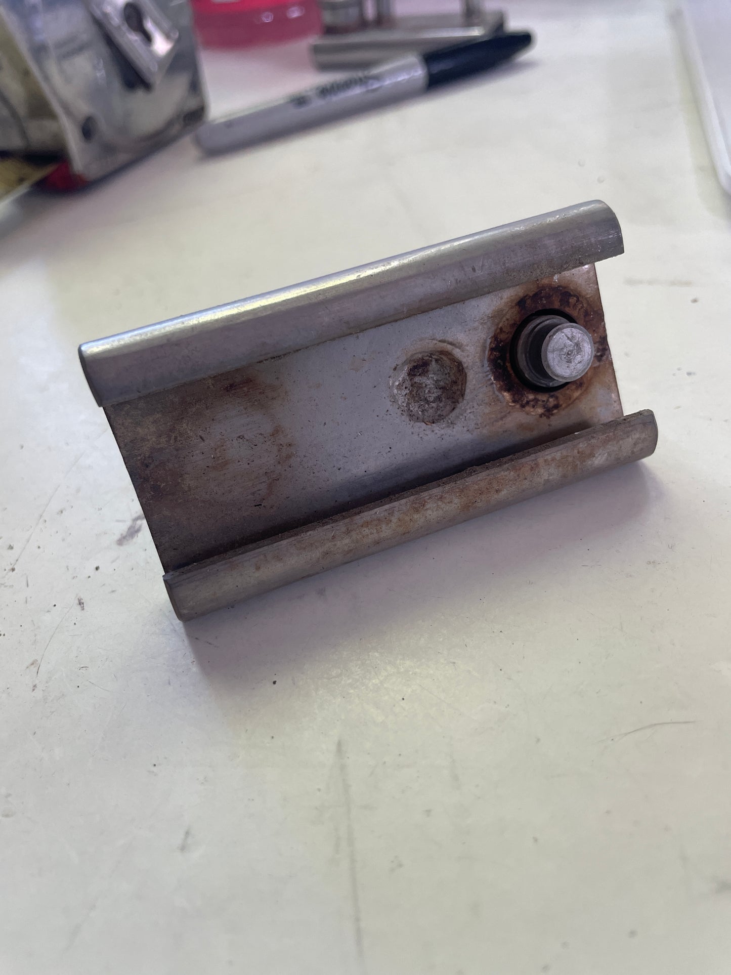 Short 1 1/4” Stainless Steel Screw Top Track Car