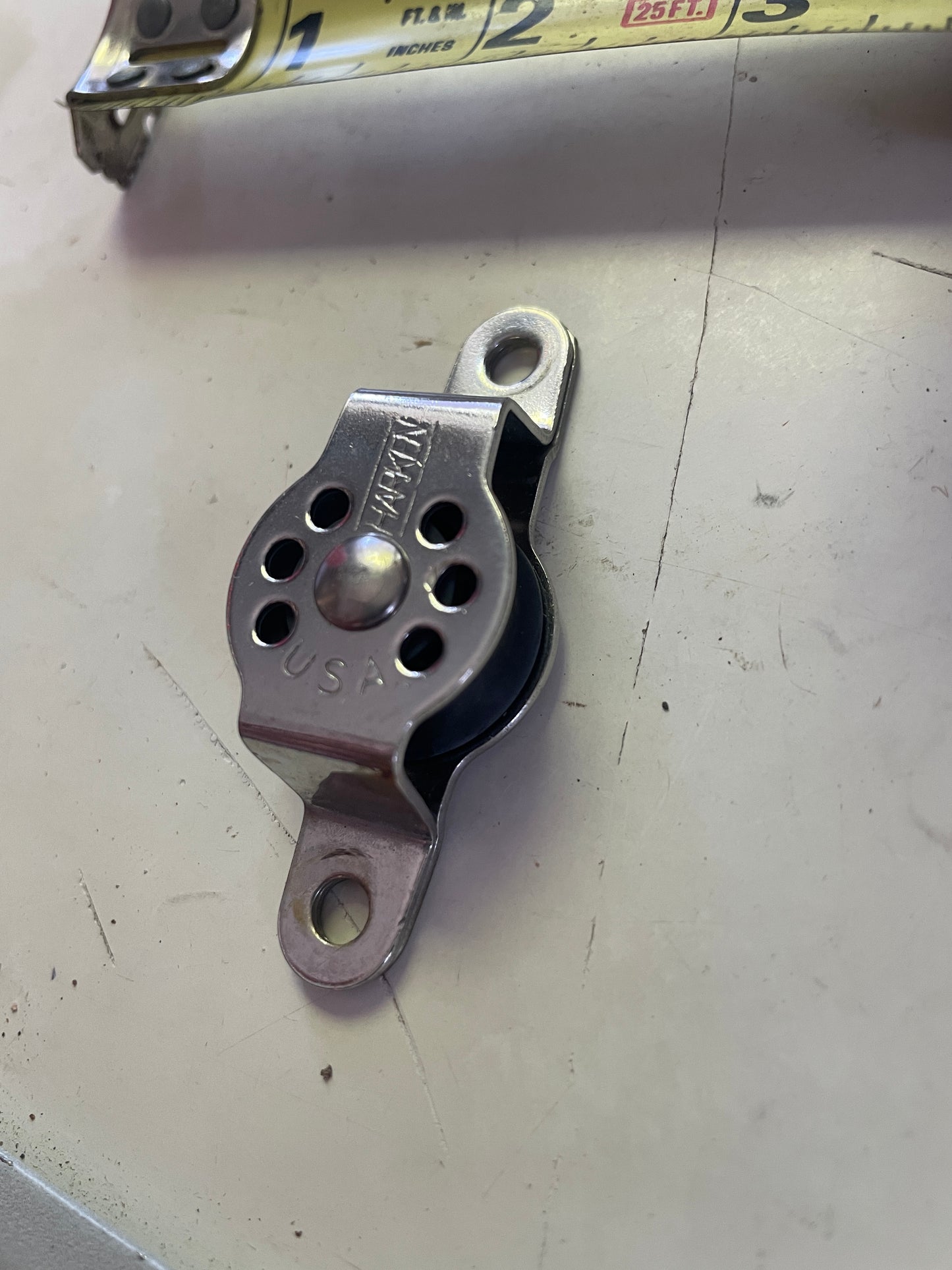 Harken Micro Cheek Block - 1” Sheave - 1/4” Line