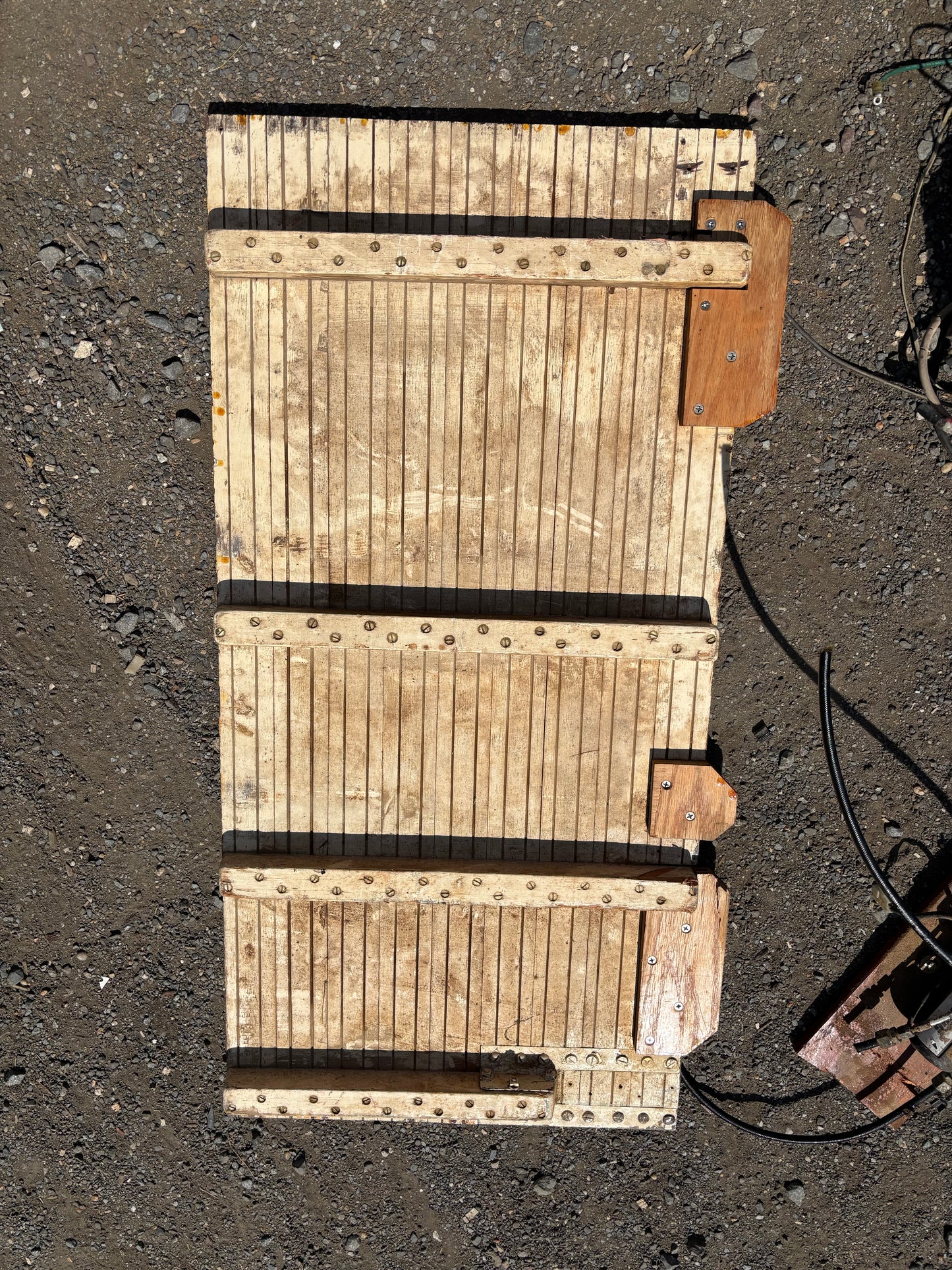 Mahogany Floor Piece - 46 1/2" Long x 22 3/4" Wide x 3/4" Thick -- #198 -- 1934 Eisenhower 50'