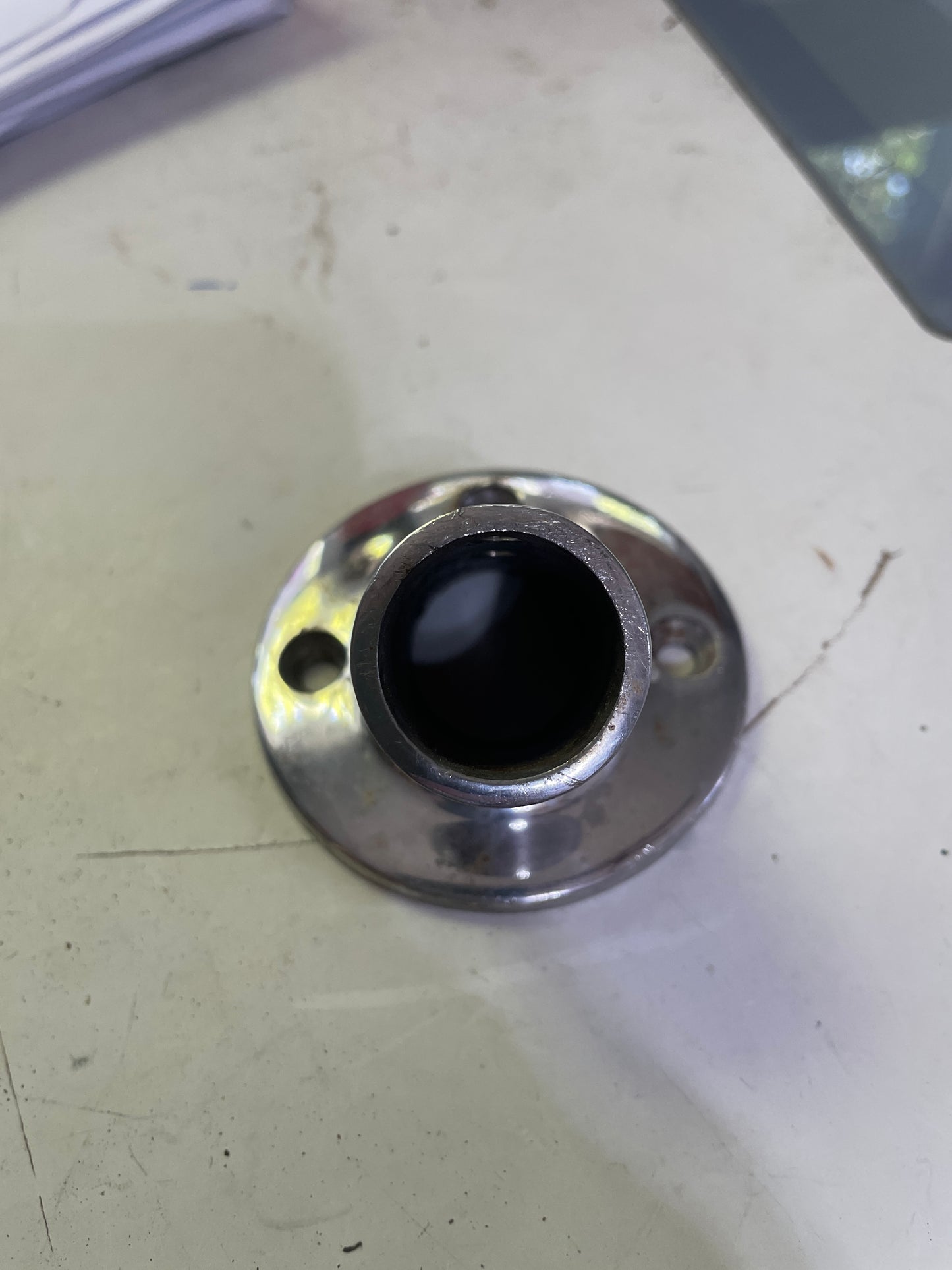 Stainless Steel Angled 7/8” Stanchion Base