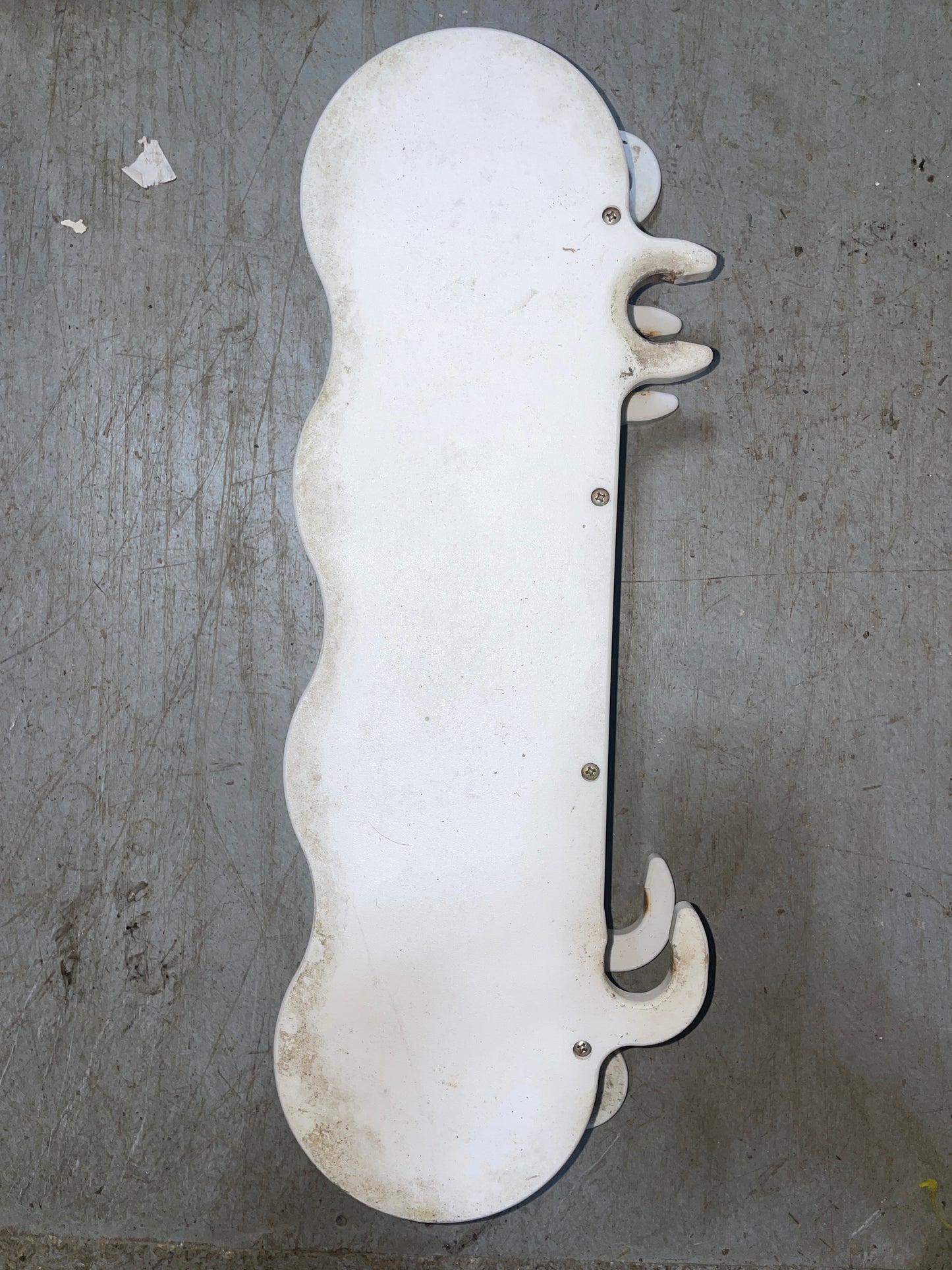 Poly White Edson 4 Cup Holder - 9.5” Pedestal Guard