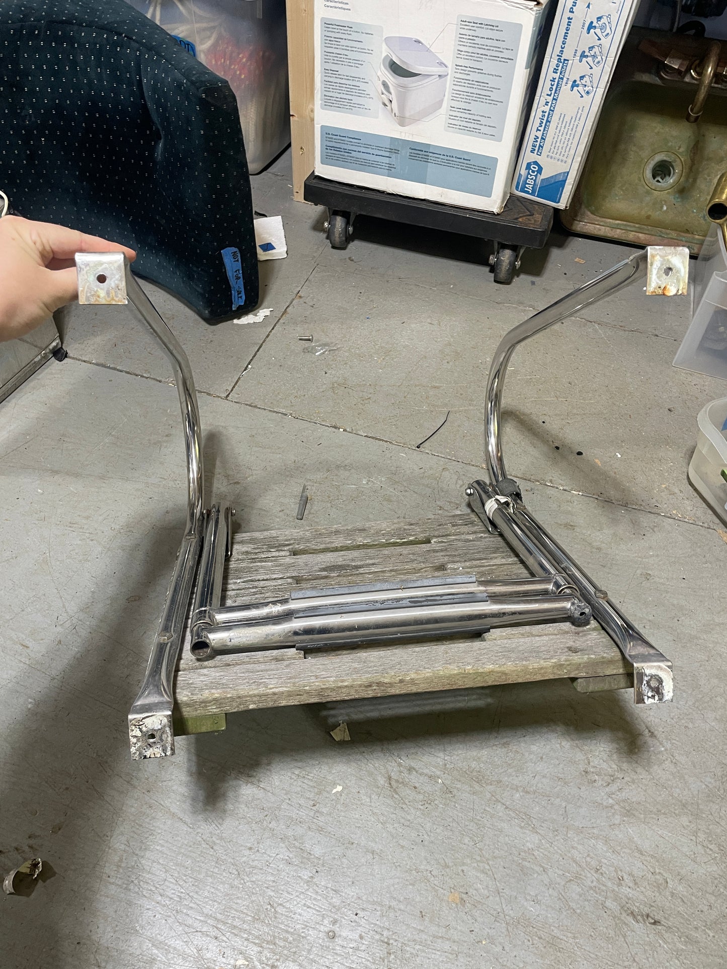 Ericson 27 Boarding Ladder With Swim Platform