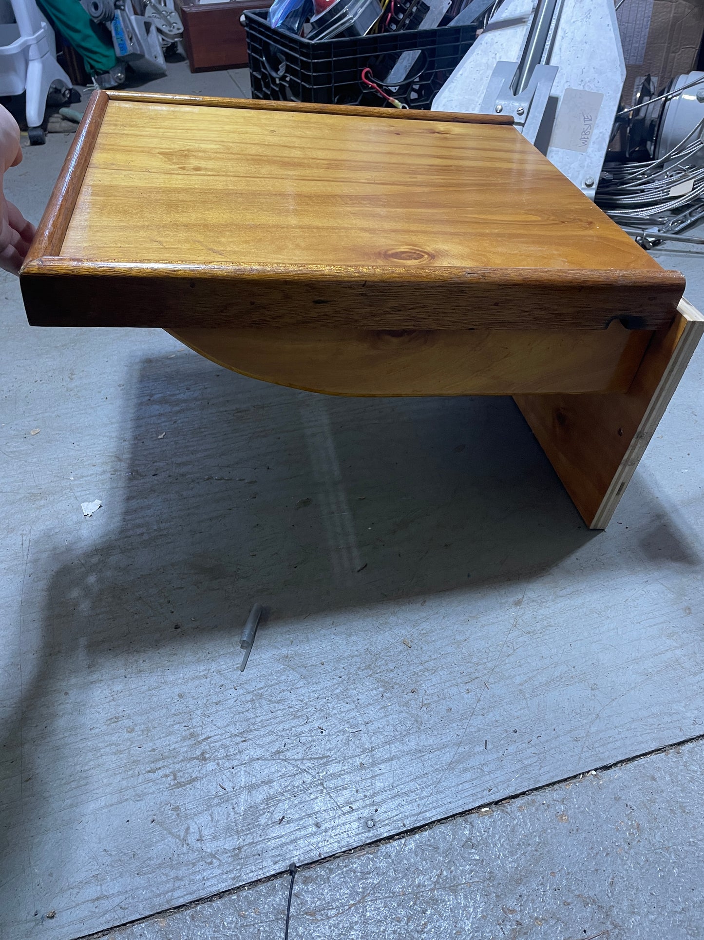 Ericson 27 Custom Built Wall Desk/Shelf