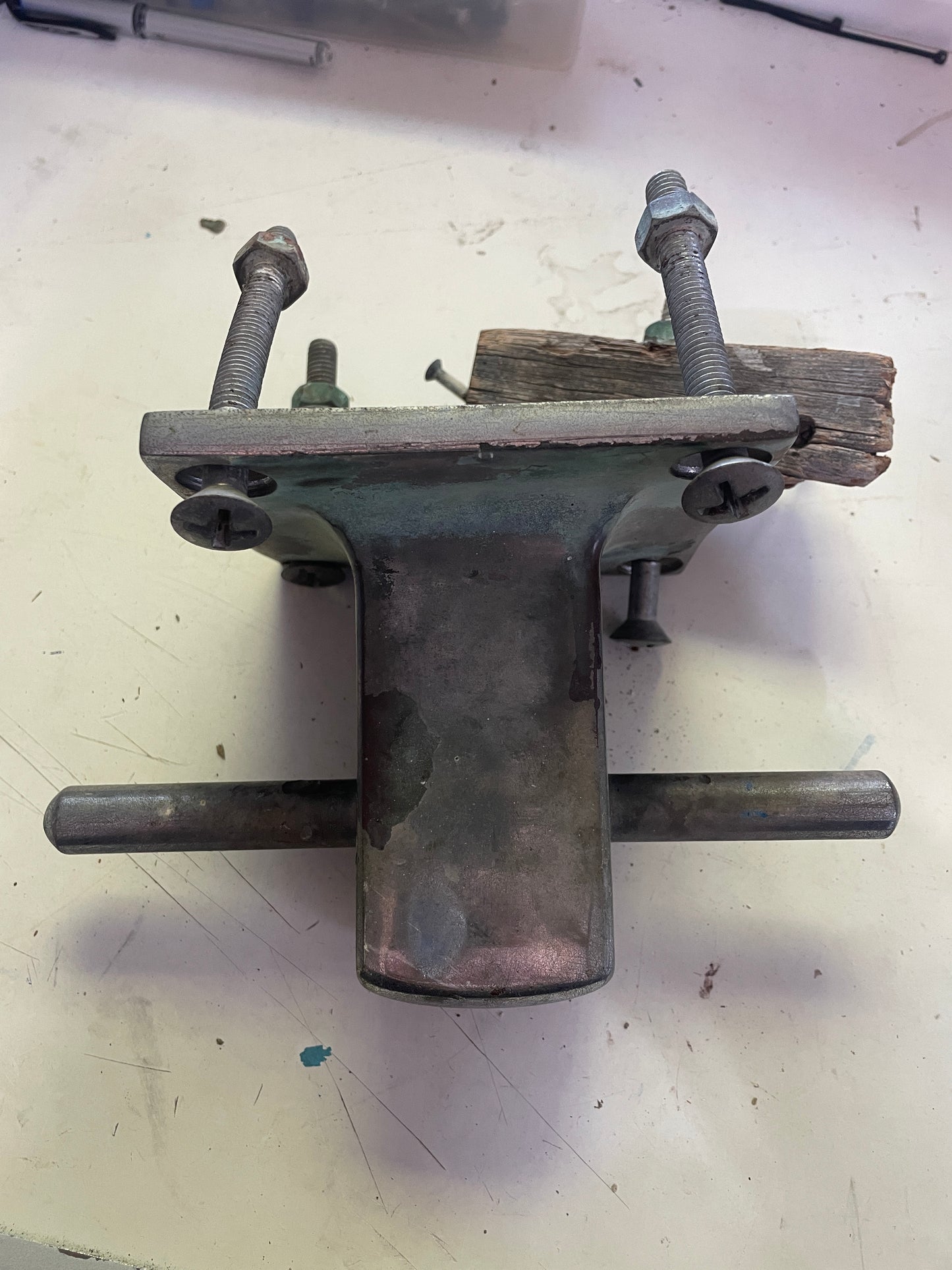 Chromed Bronze Bollard Cleat - 4 7/8” Base