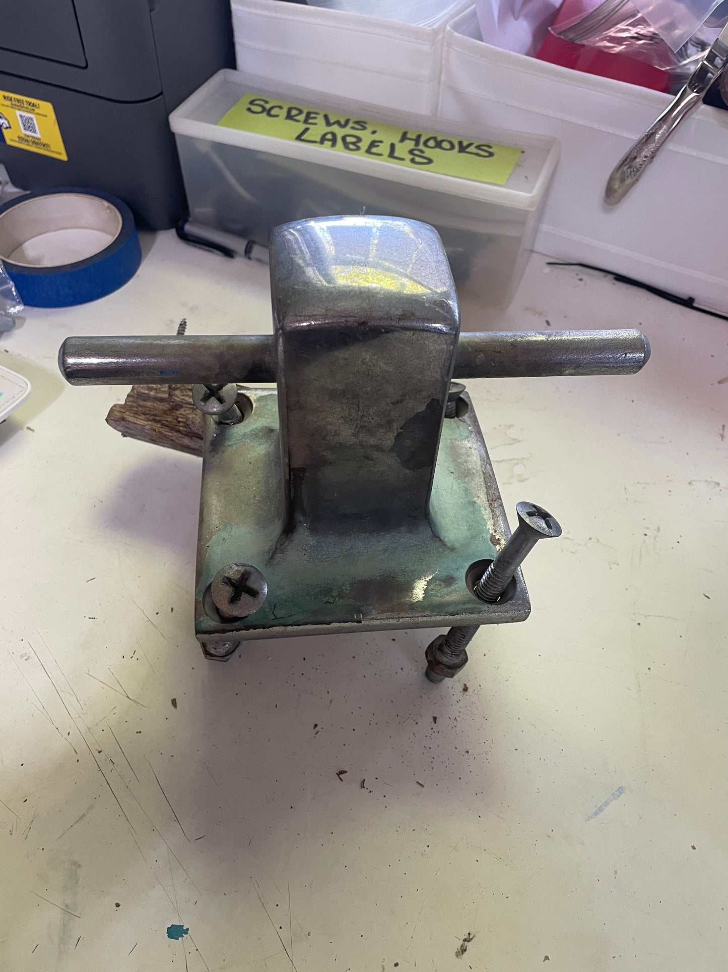 Chromed Bronze Bollard Cleat - 4 7/8” Base