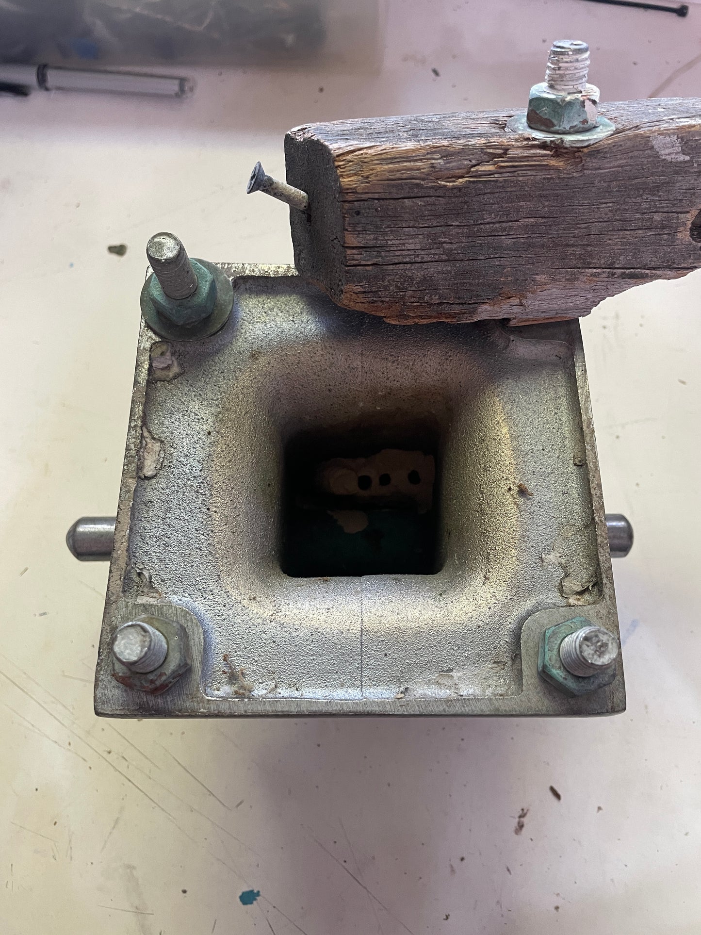 Chromed Bronze Bollard Cleat - 4 7/8” Base