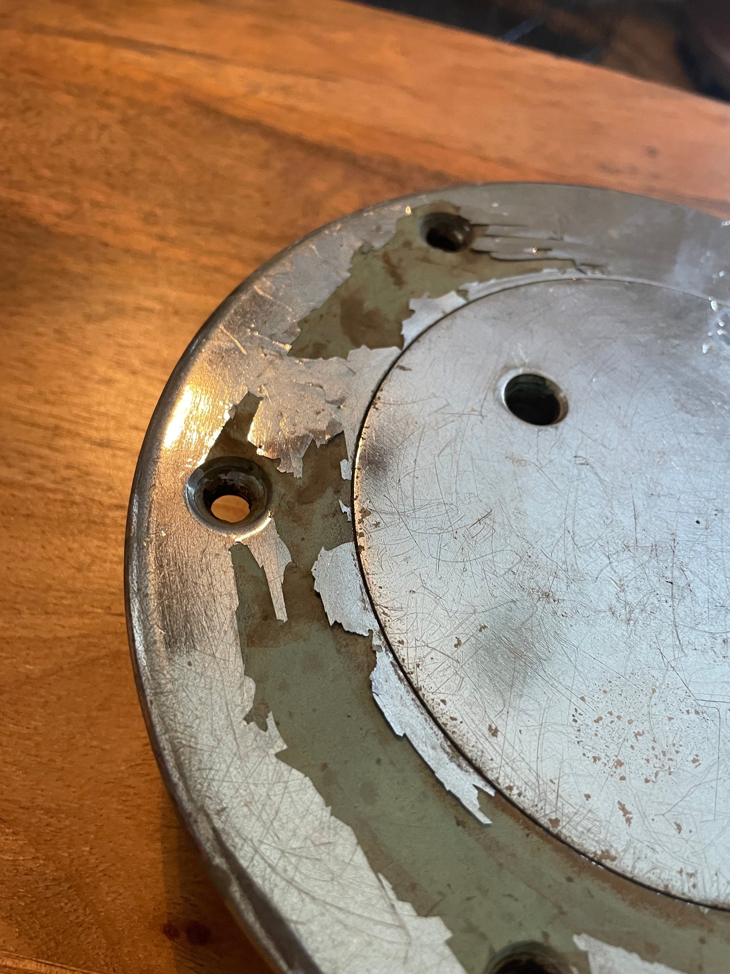 Chromed Bronze Heavy Duty Deck Plate - 5”