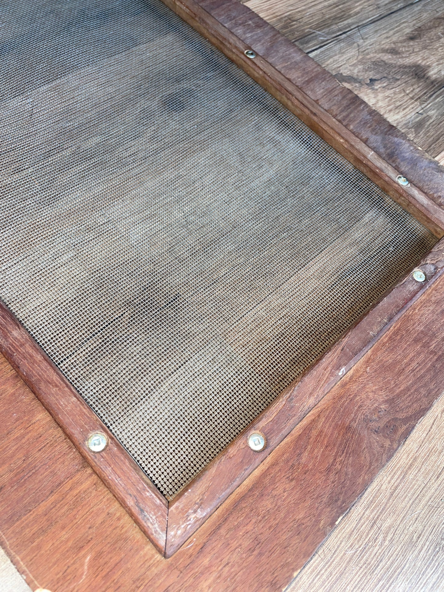 Wood Frame With Screen Insert - 17 3/8” Long x 12 3/8” Wide #145