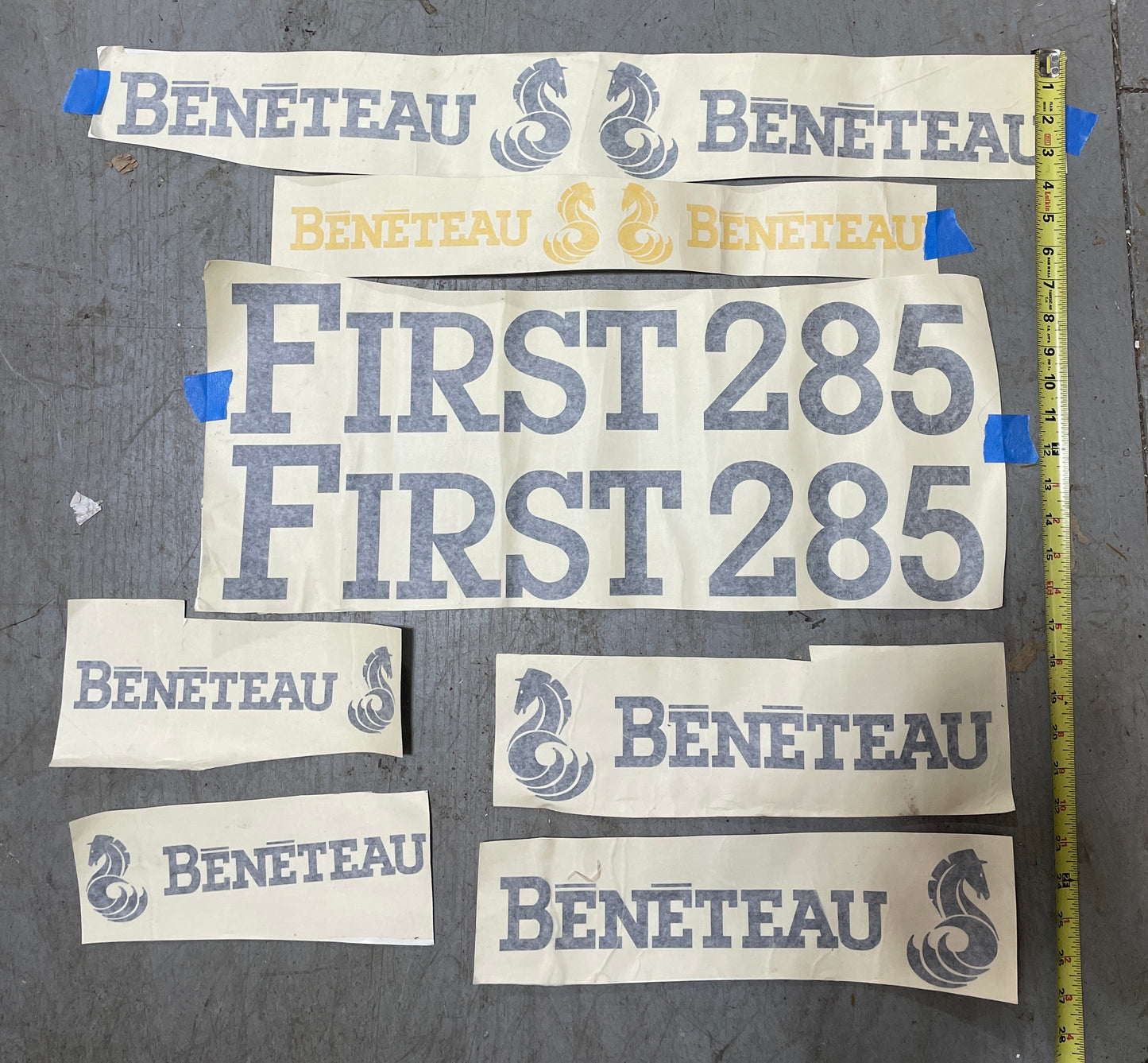 Lot of 7 Beneteau First 285 Vinyl Stickers
