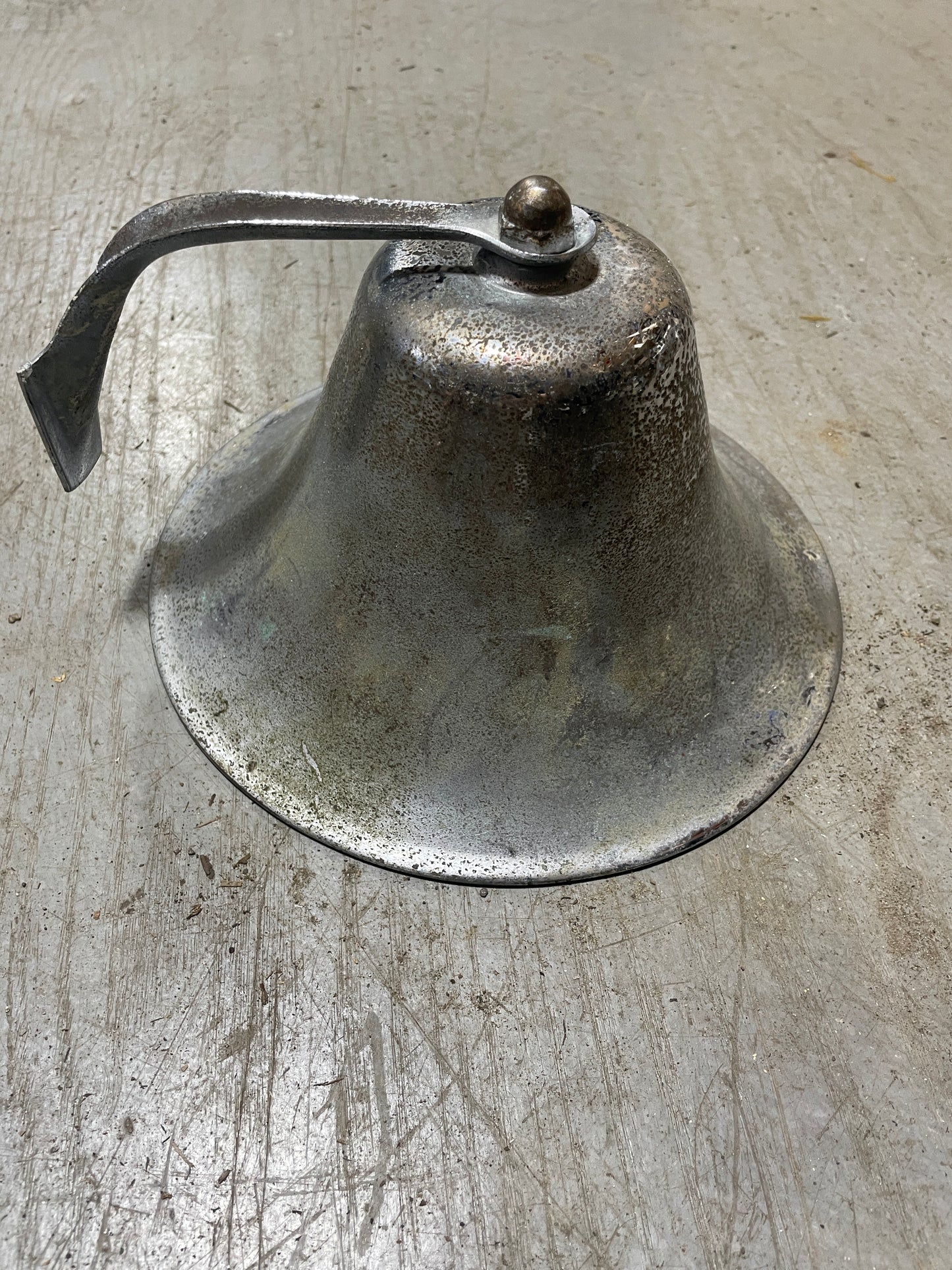 Large Stainless Ships Bell W/ Bracket- 8”