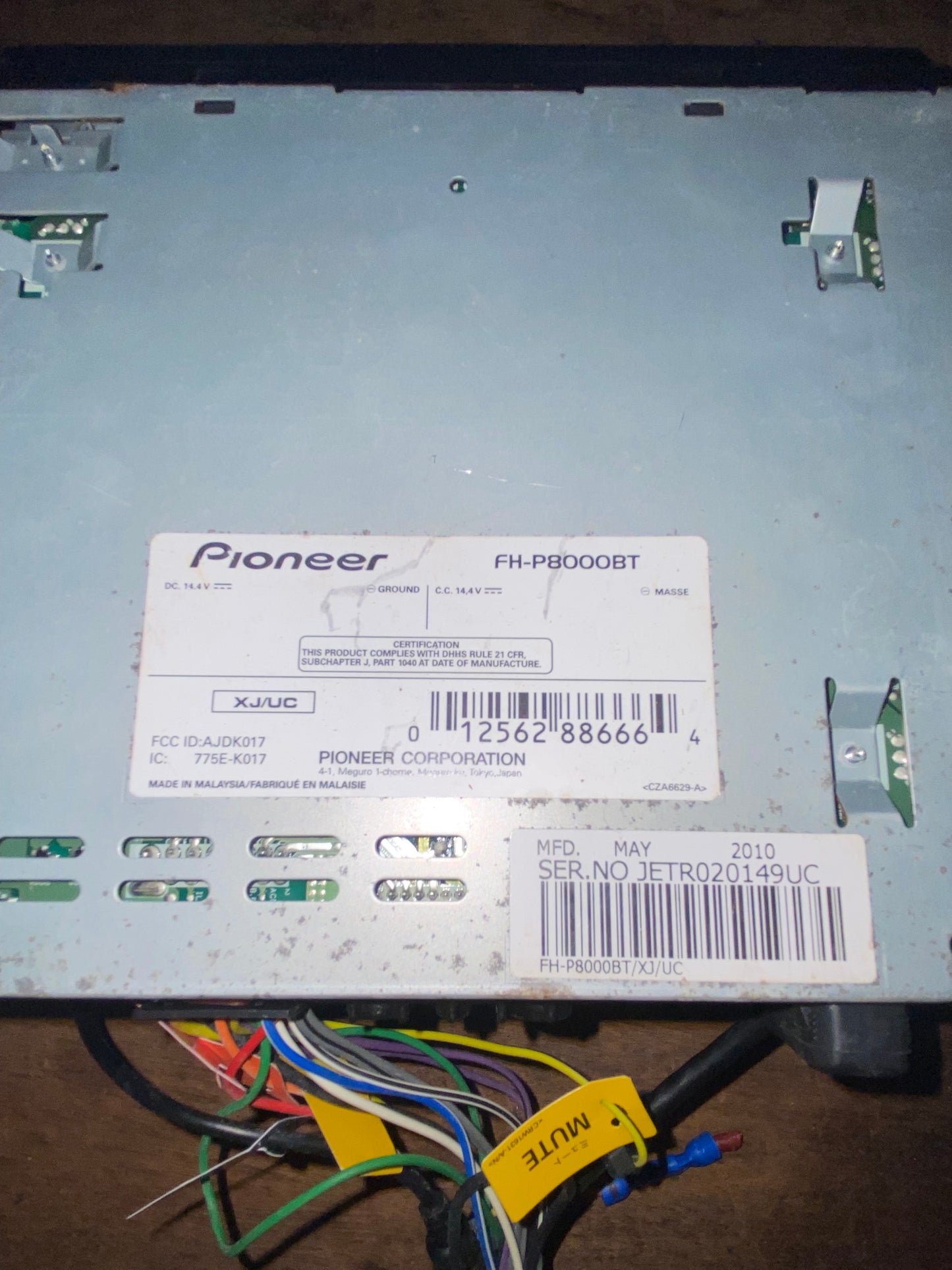 Pioneer FH-P8000BT Bluetooth Radio