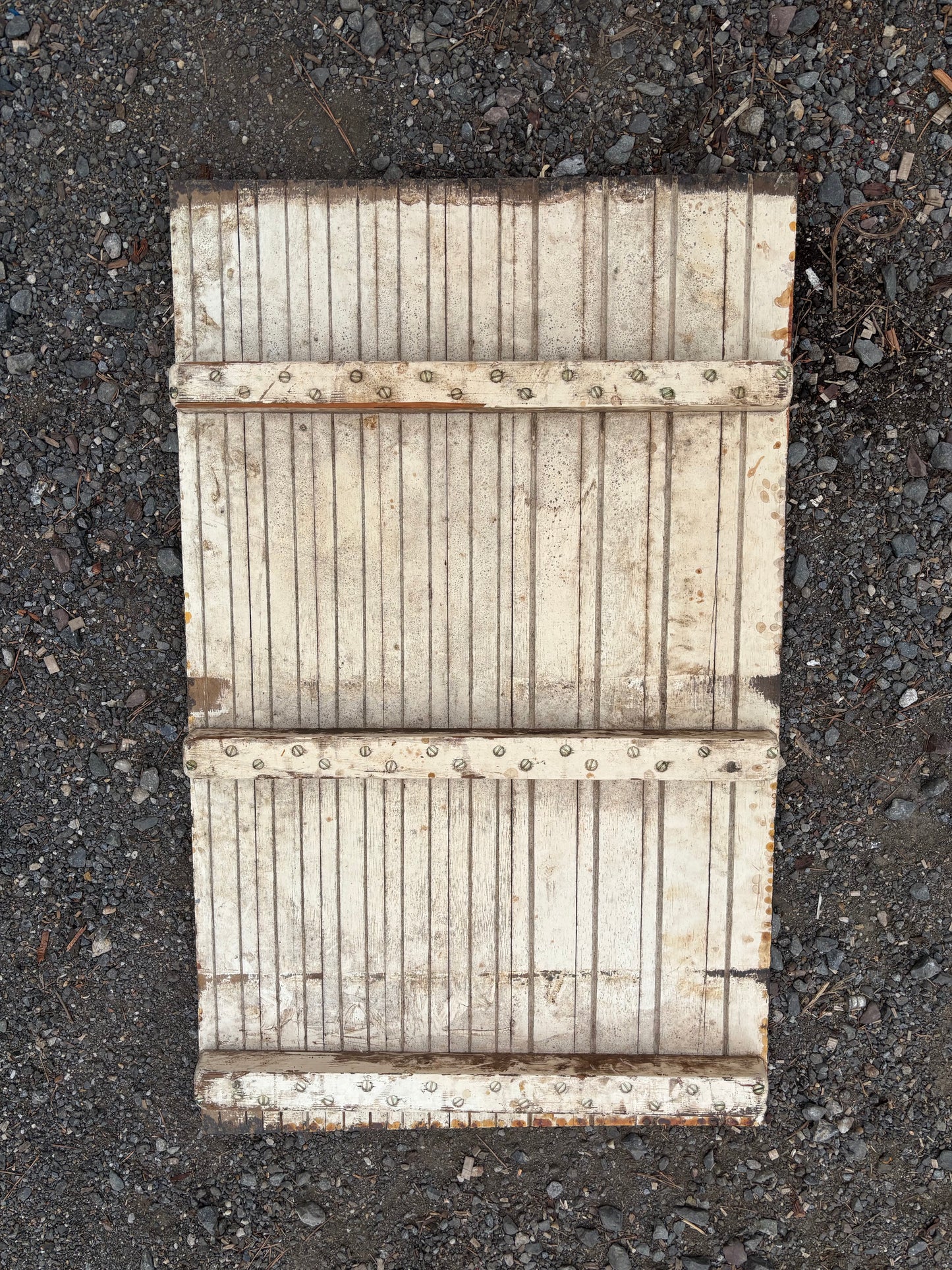 1934 Eisenhower 50' Mahogany Floor Piece - 36 3/4" Long x 22 3/4" Wide x 3/4" Thick -- #204