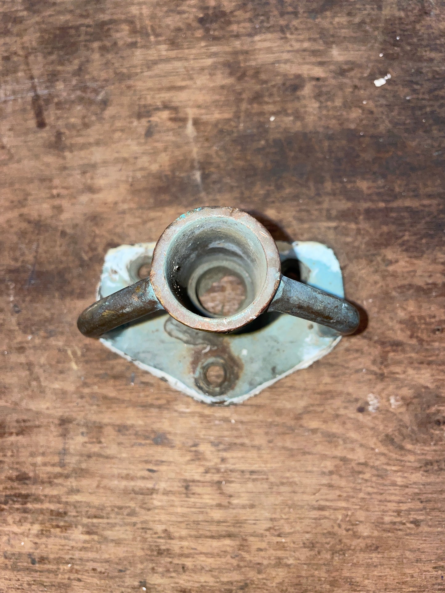Bronze Stanchion Base For 1” Tubing