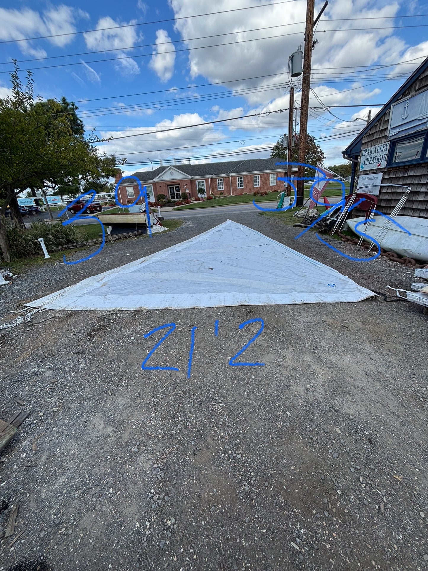 Jib Sail - 39'5" x 39' x 21'2"
