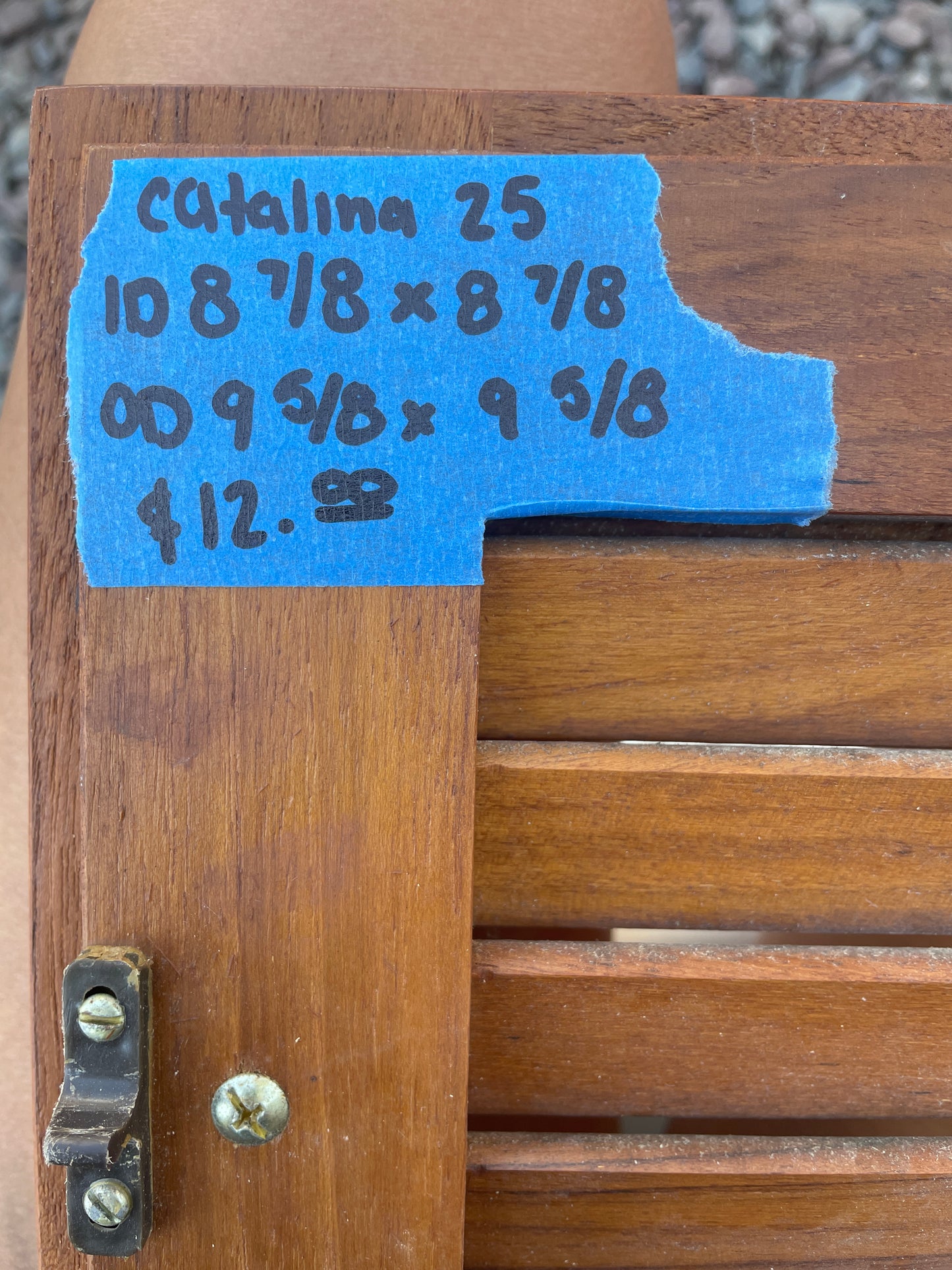 Catalina 25 Cabinet Door - ID 8 7/8” x 8 7/8” #104