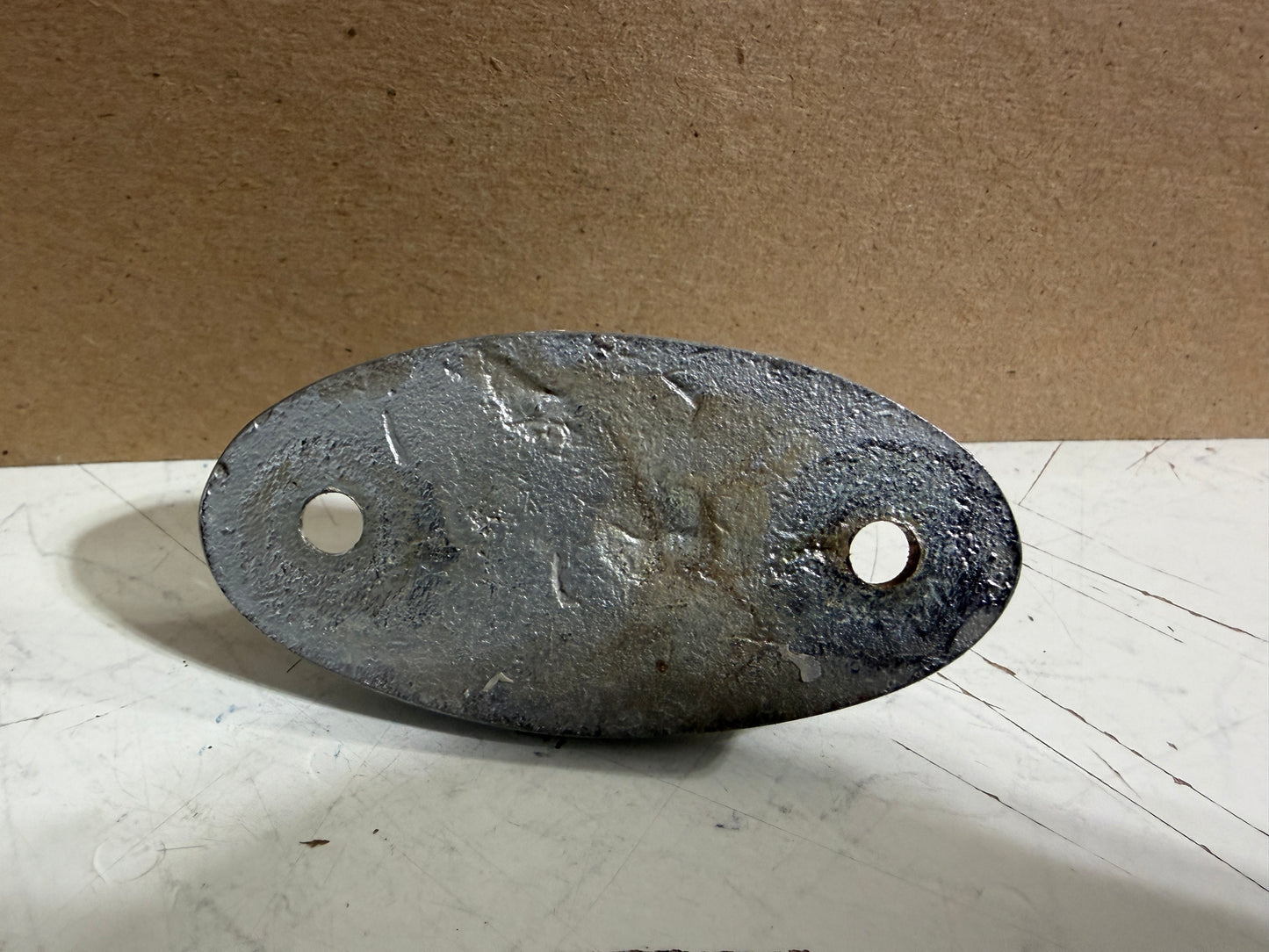 Chrome Bronze Stanchion Gate Foot - 1/2" Diameter