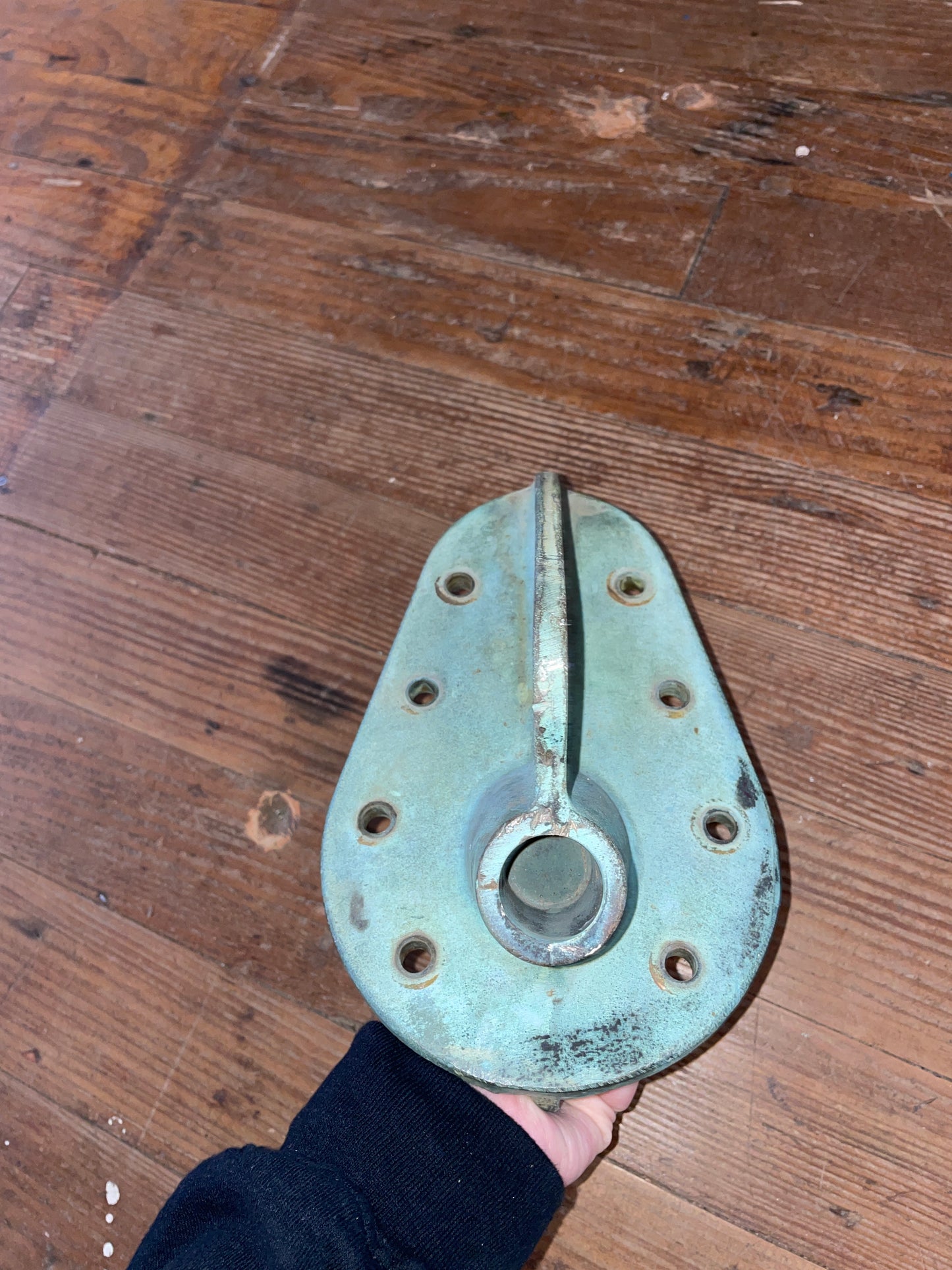 Solid Bronze Cape Dory Chain Plate & Bow Railing Mount