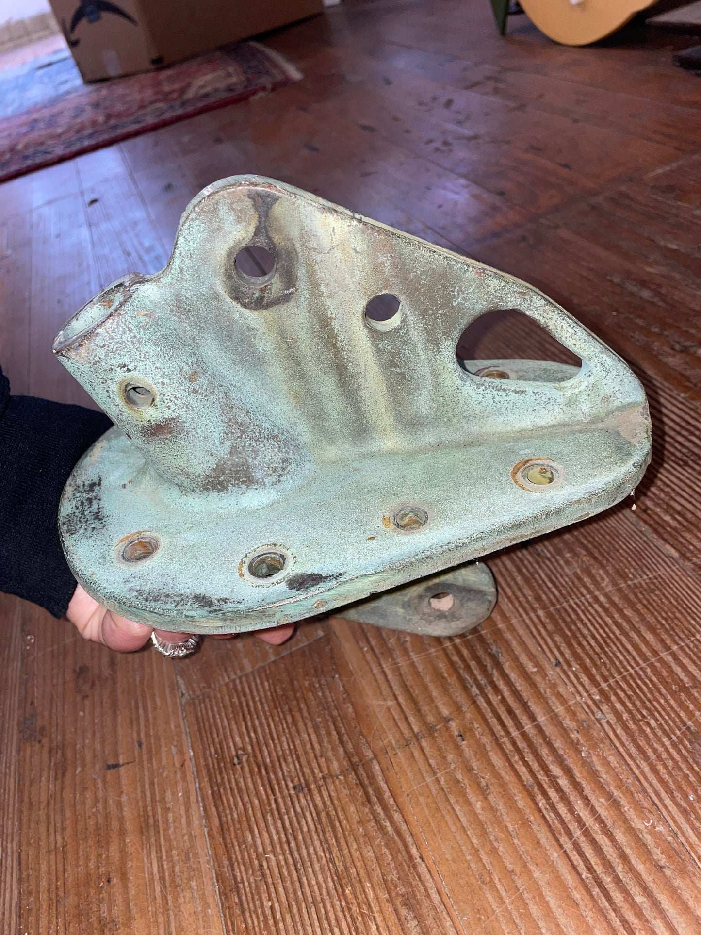 Solid Bronze Cape Dory Chain Plate & Bow Railing Mount