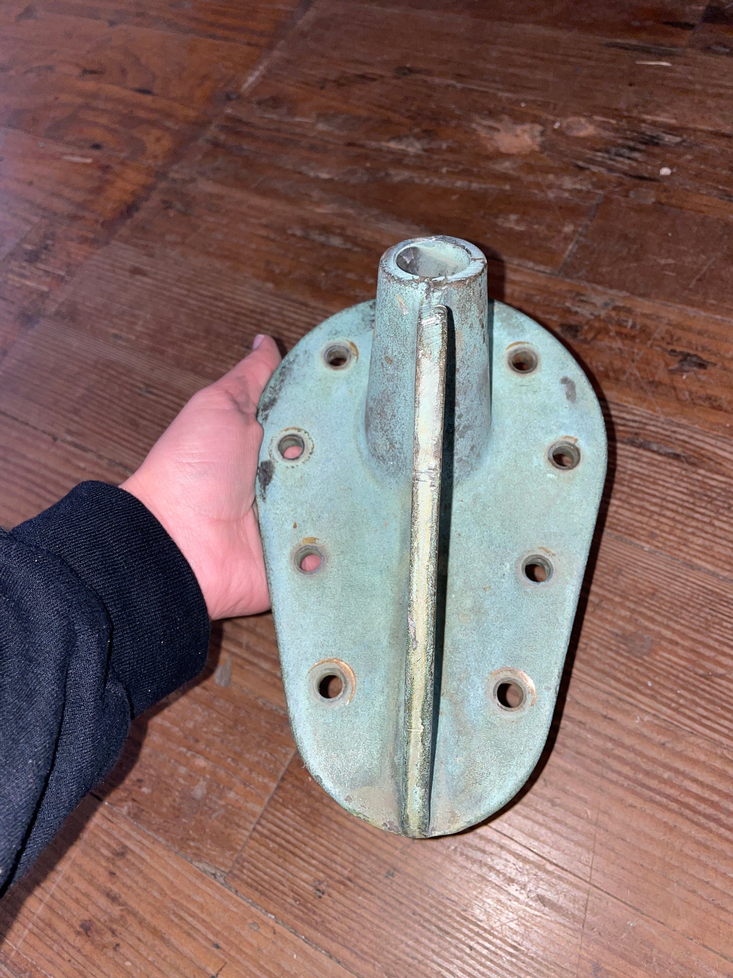Solid Bronze Cape Dory Chain Plate & Bow Railing Mount