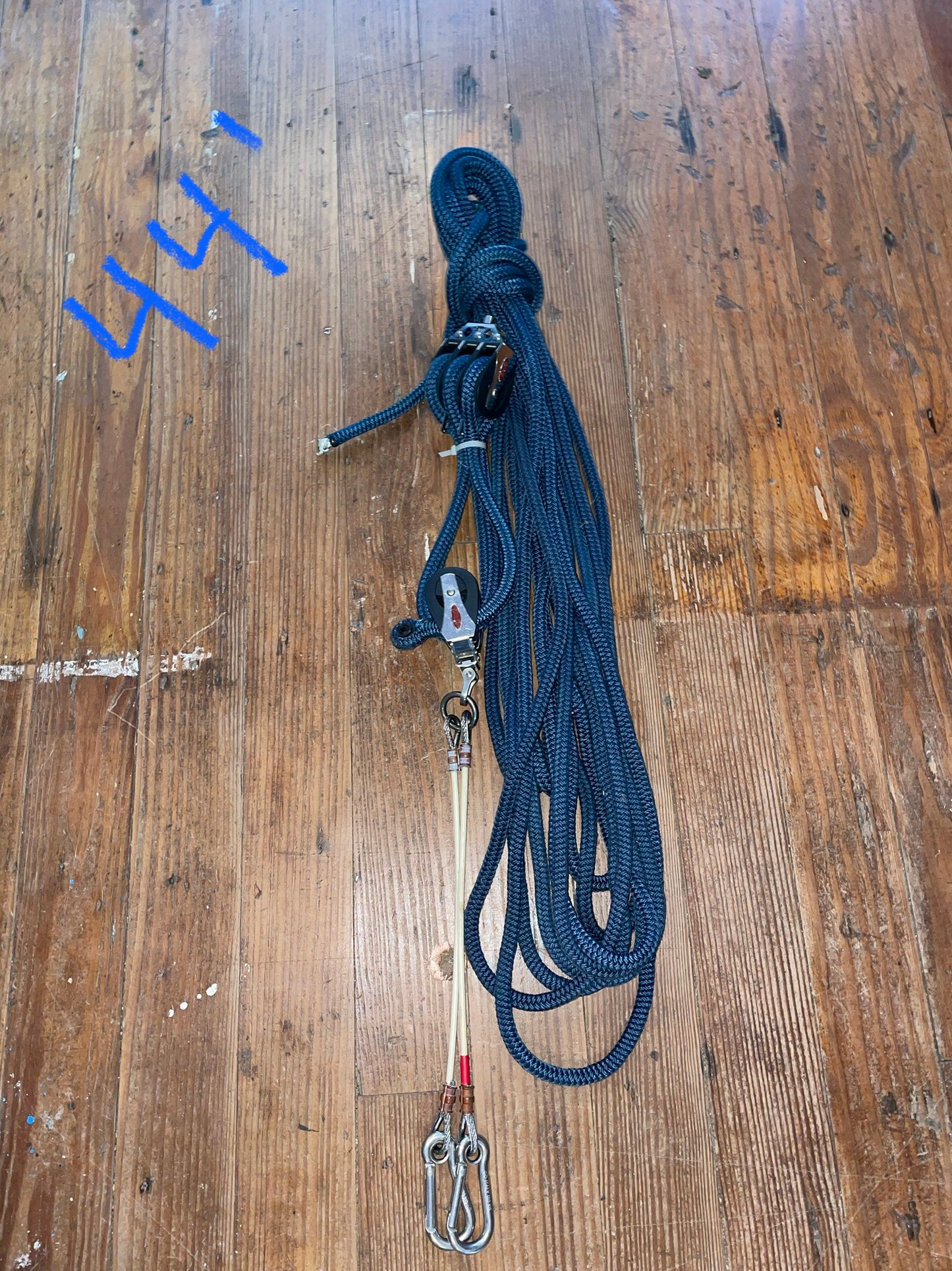 44’ Of 7/16” Line Triple Block Boom Vang