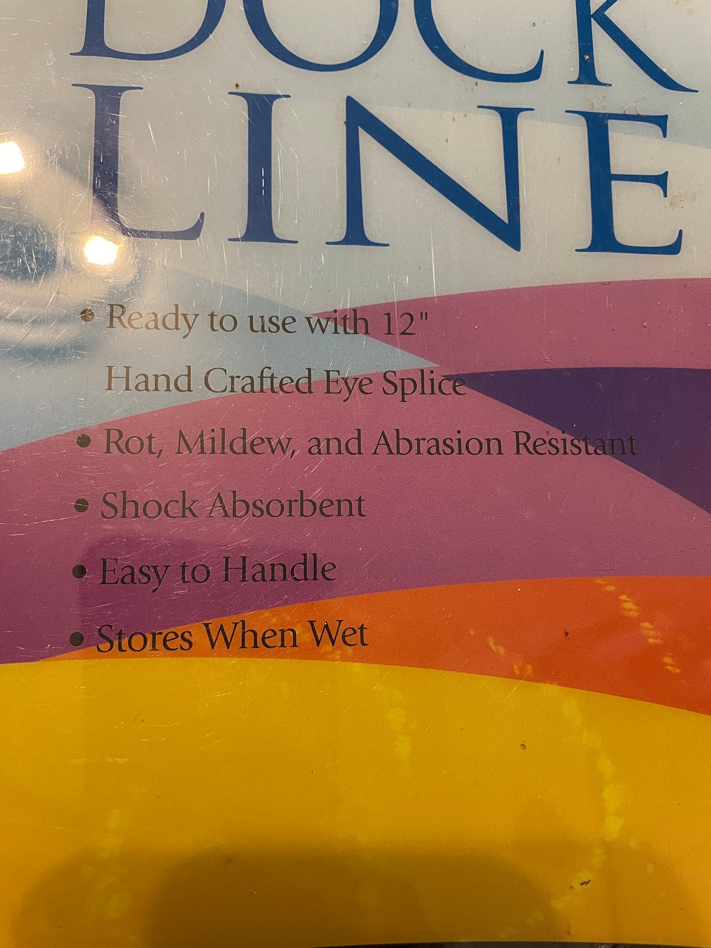 1/2” x 30’ Double Braided Dock Line- NEW