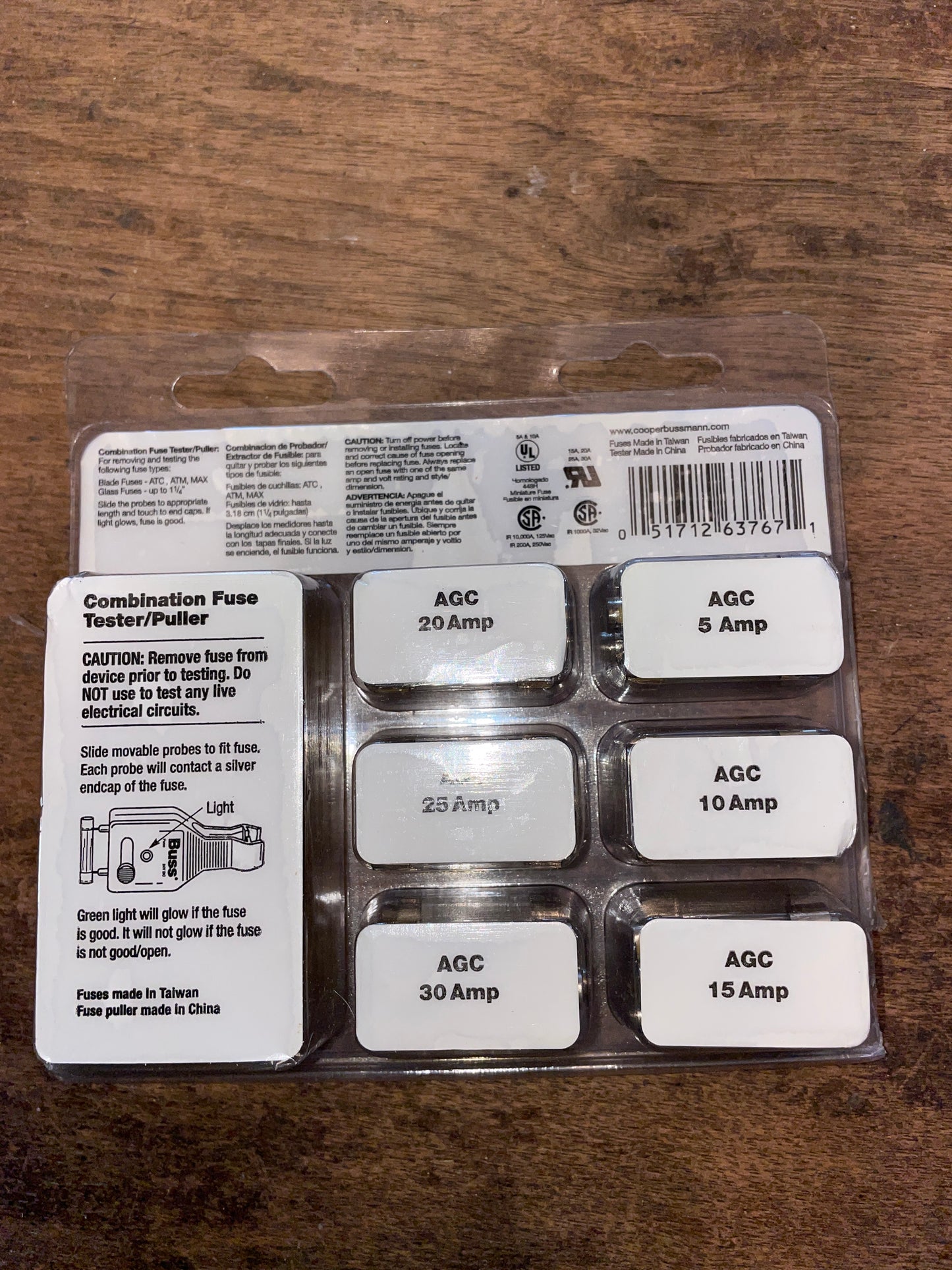 Bussmann AGC Glass Fuse Emergency Kit