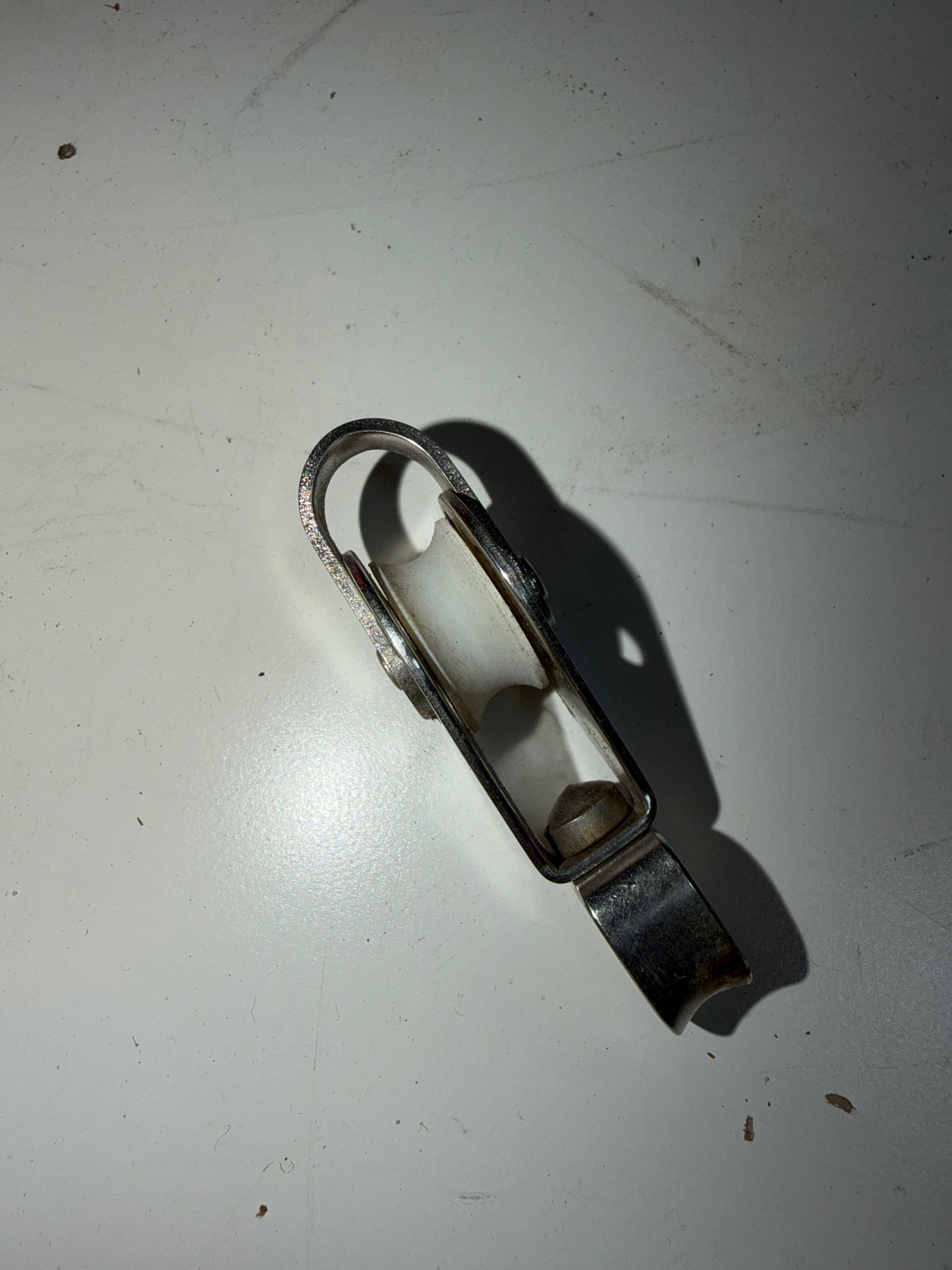 Micro Schaefer Single Swivel Block - 7/8" Sheave - 3/16" Line