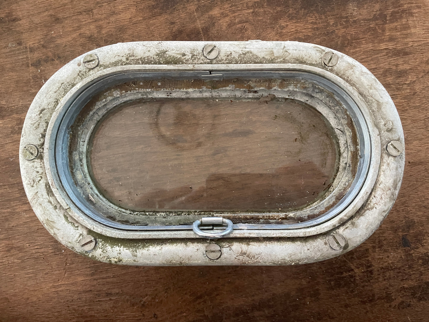 Small Aluminum Opening Portlight- ID 8” Long x 4 1/8” Wide