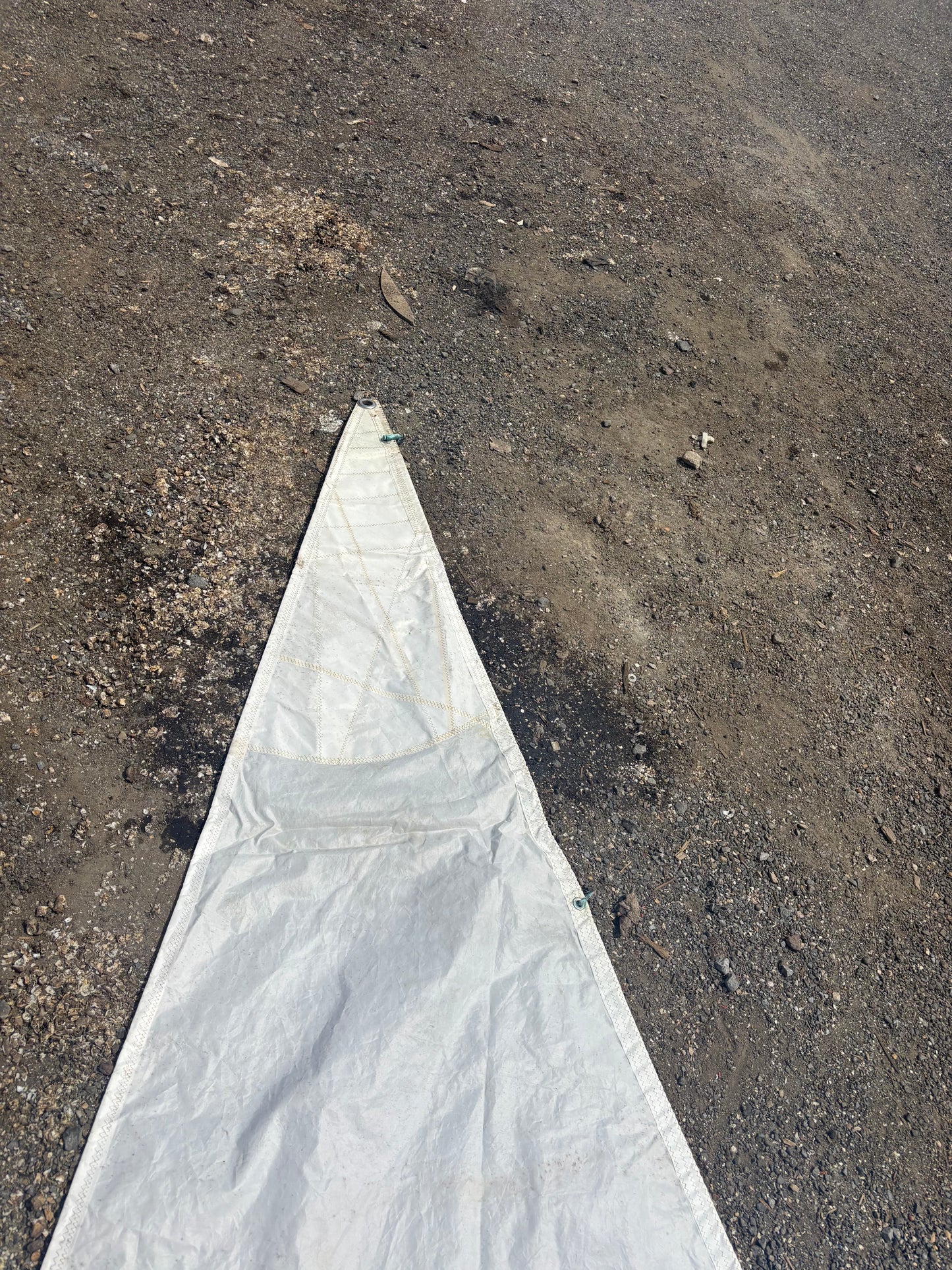 AS IS Catalina 25 Jib Sail — 27’10” Leech x 27’6” Luff x 16’3” Foot