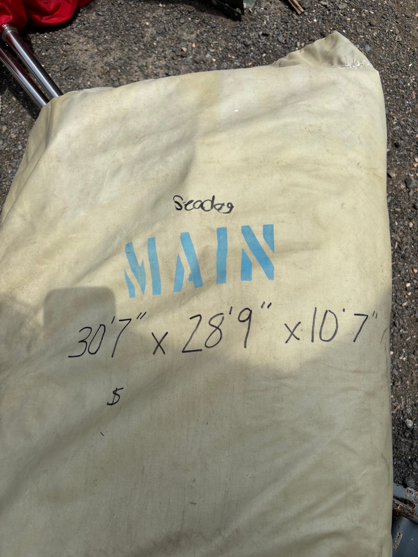 Seadog Main Sail — 28’9” Luff x 30’7” Leech x 10’7” Foot