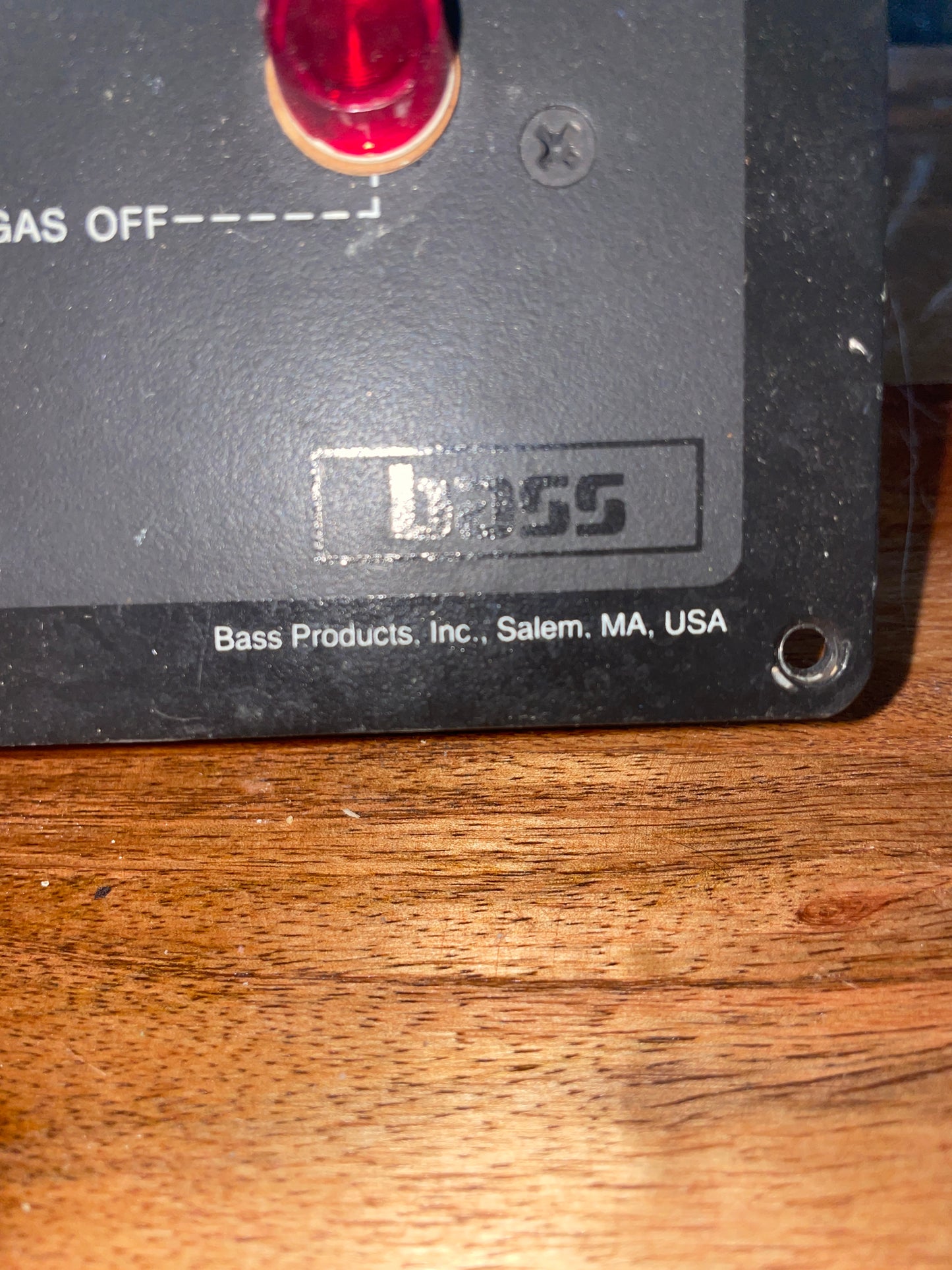 BASS Products Propane Control Switch MODEL 90-2122