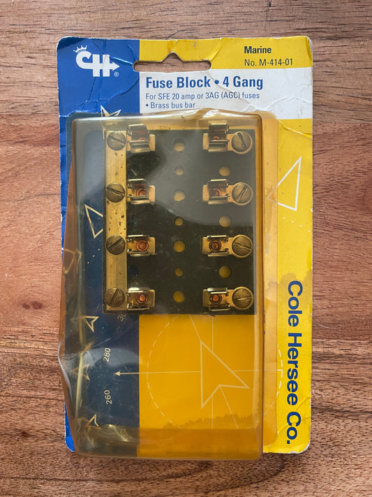 4 Gang Marine Fuse Block NEW