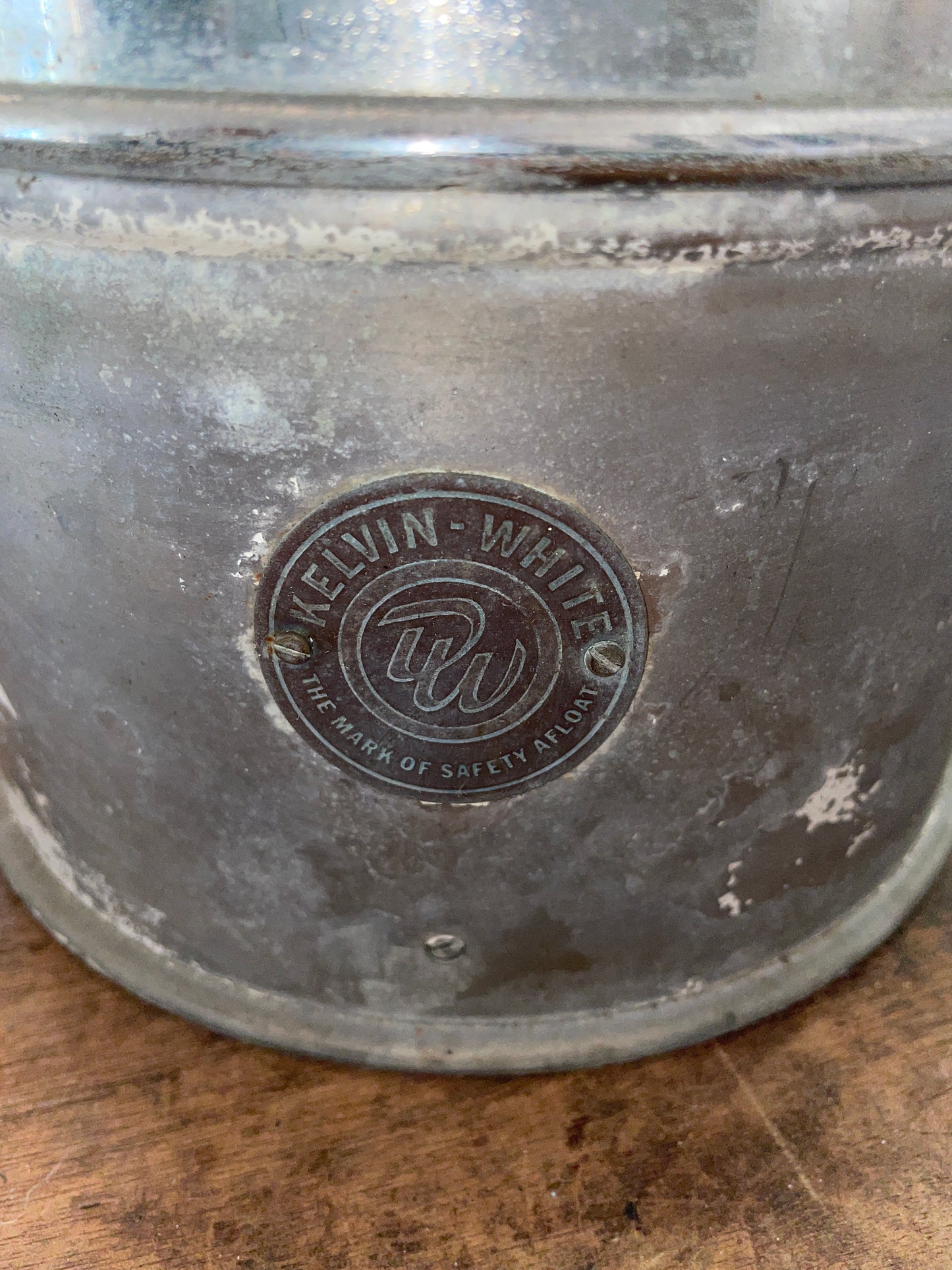 Vintage Kelvin White Compass Housing