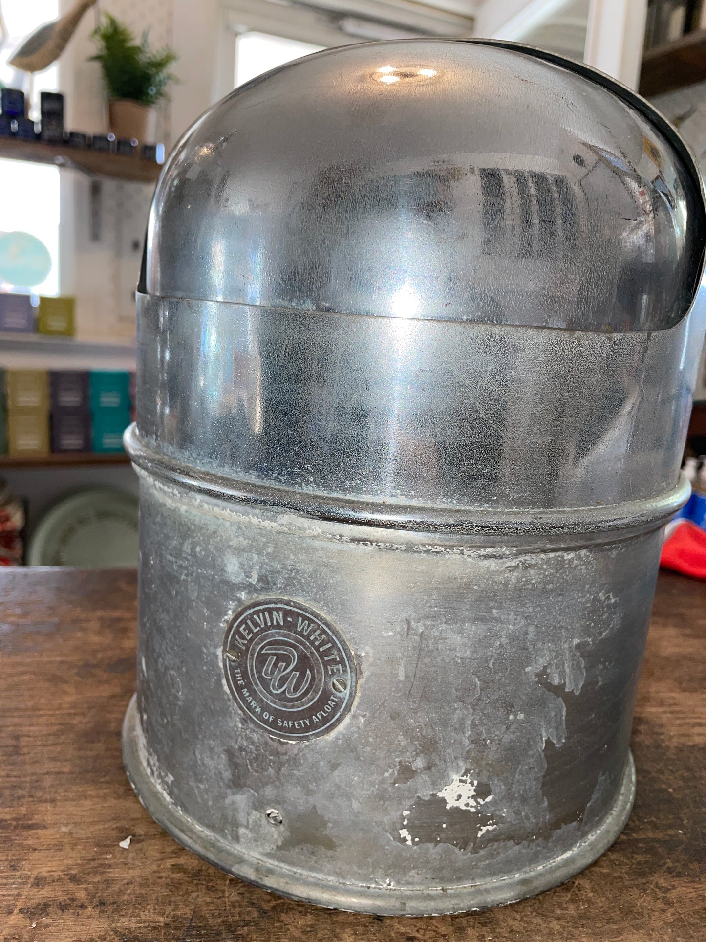 Vintage Kelvin White Compass Housing