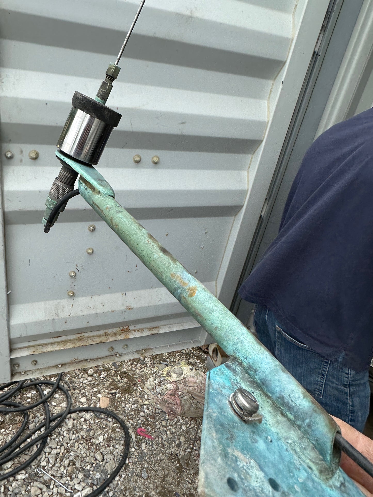 Bronze Mast Mount VHF Antenna Bracket