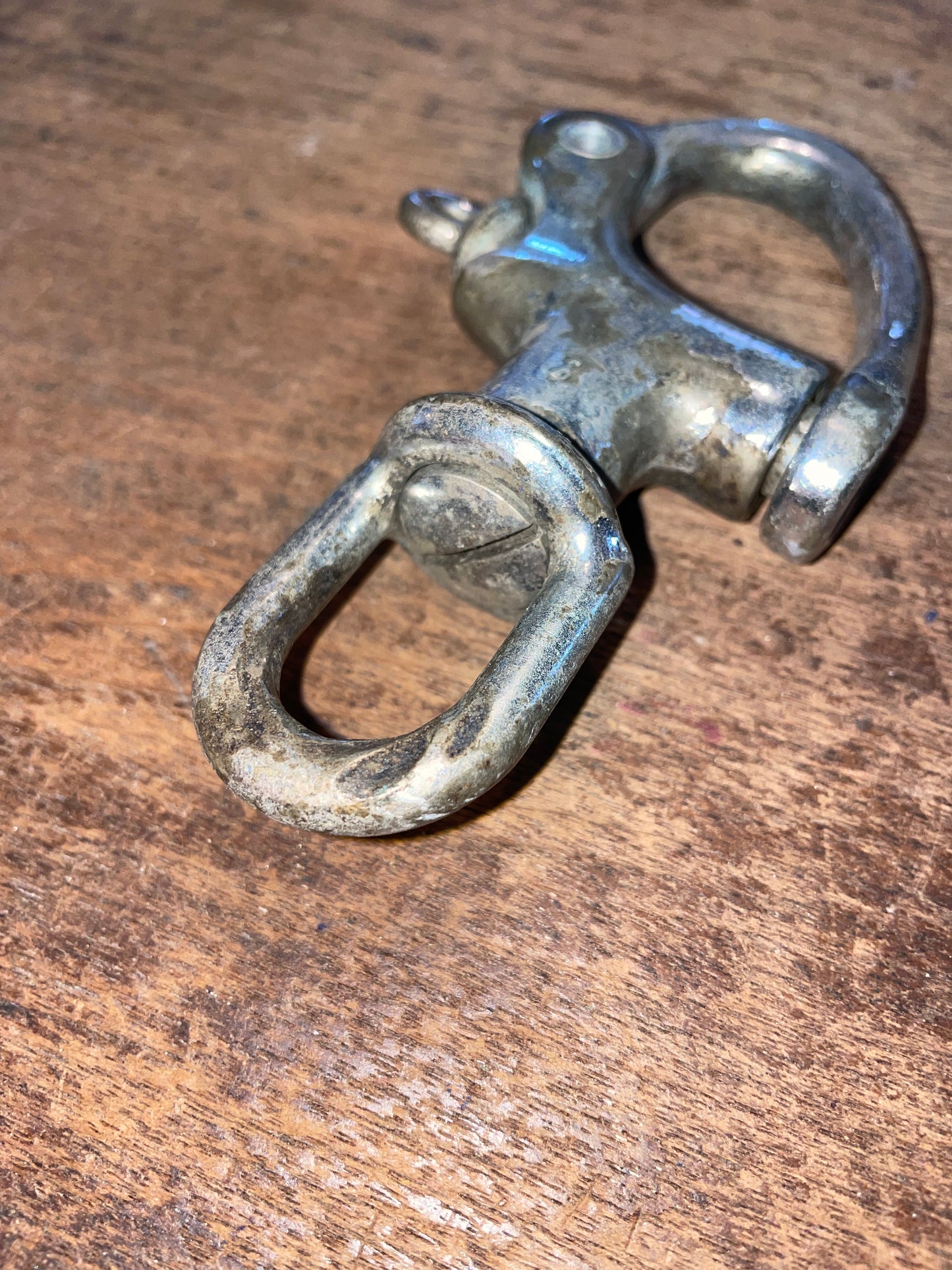 Large Bronze Swivel Shackle- 11/16” Eye