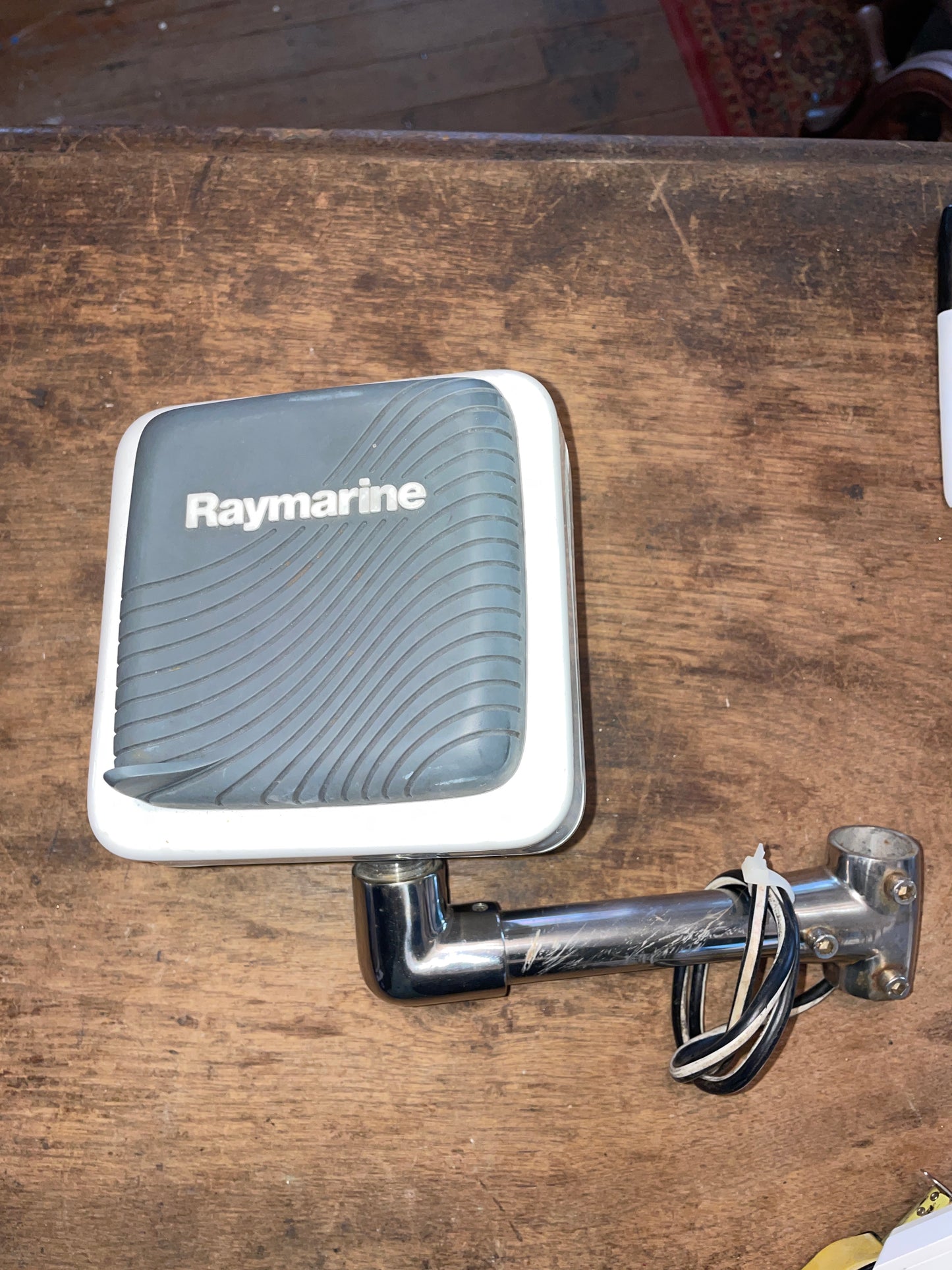 Raymarine Instrument With Windvane, Smart-pilot X5, Navpod, And Pedestal Guard Mounting Bracket
