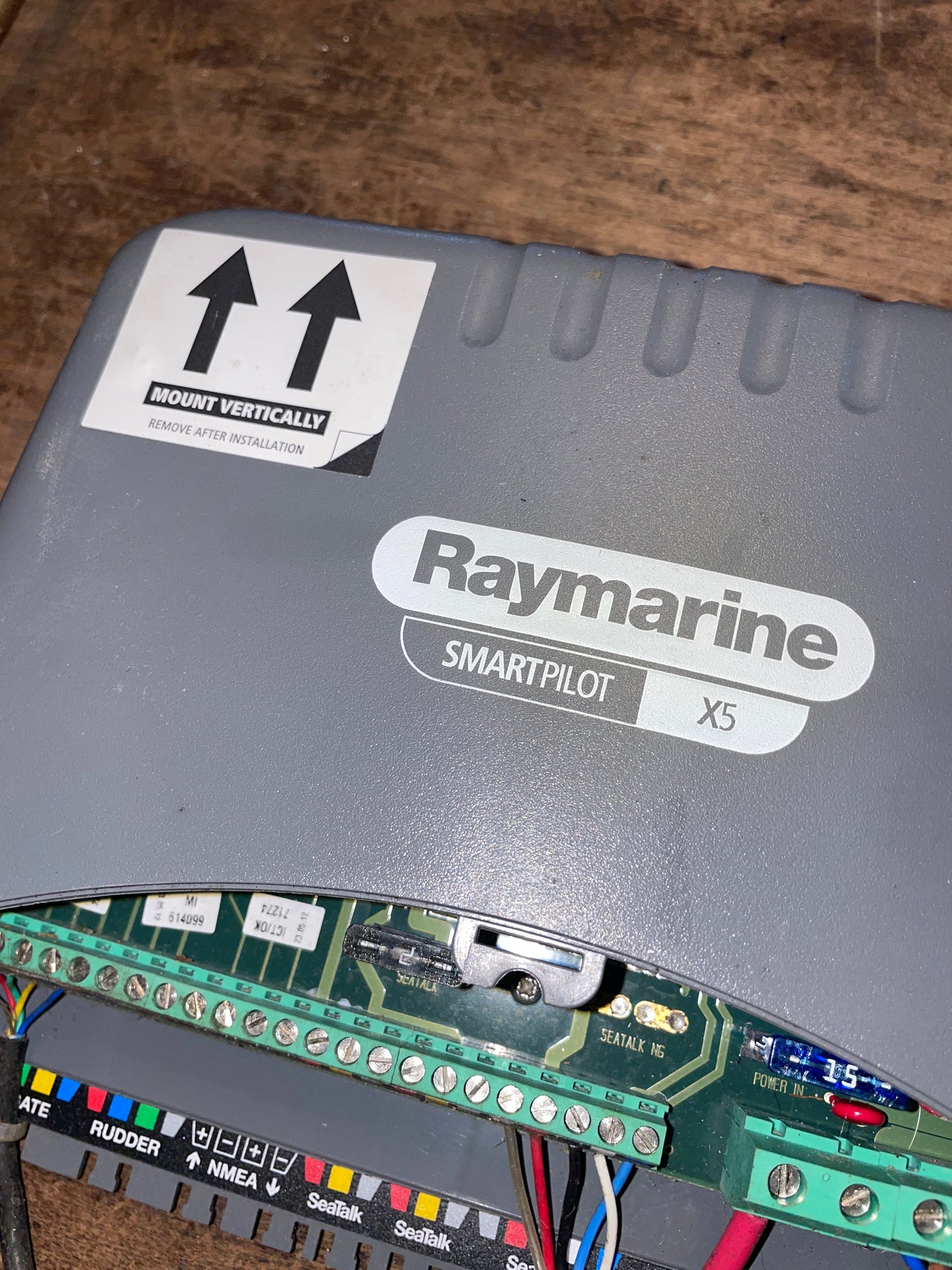 Raymarine Instrument With Windvane, Smart-pilot X5, Navpod, And Pedestal Guard Mounting Bracket