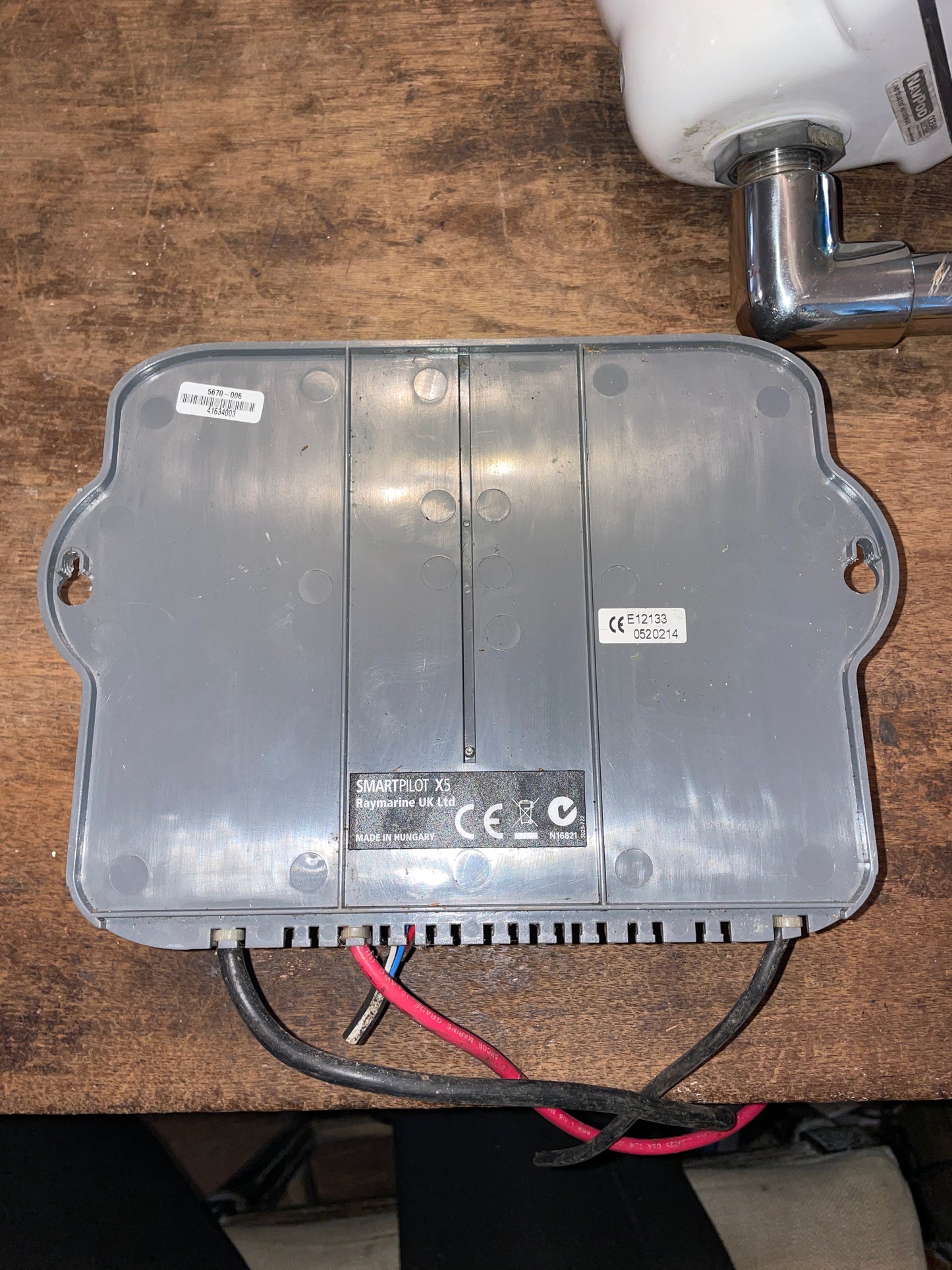 Raymarine Instrument With Windvane, Smart-pilot X5, Navpod, And Pedestal Guard Mounting Bracket