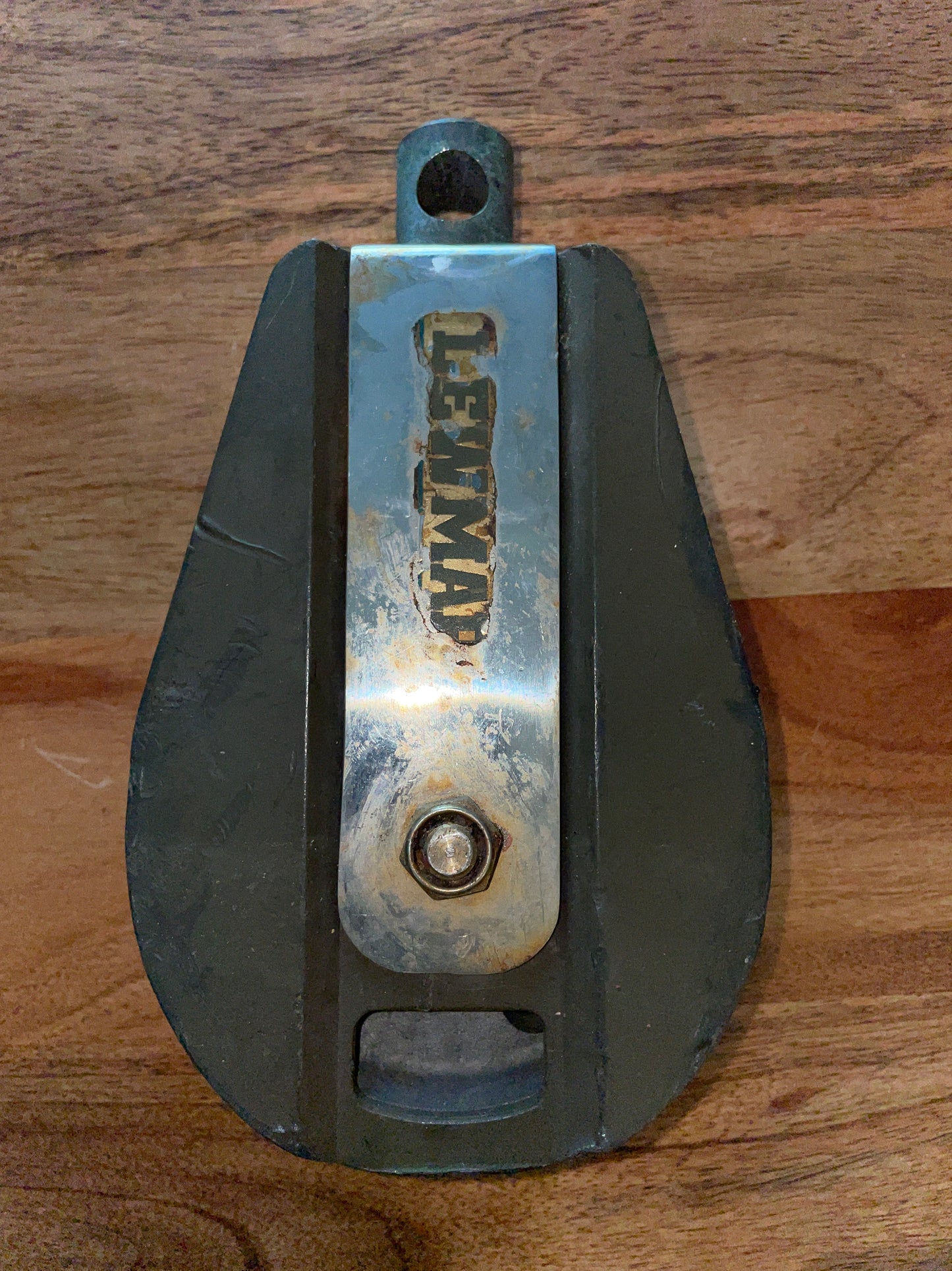 Large Lewmar 4 1/4” Single Fixed Block - 7/8” Line
