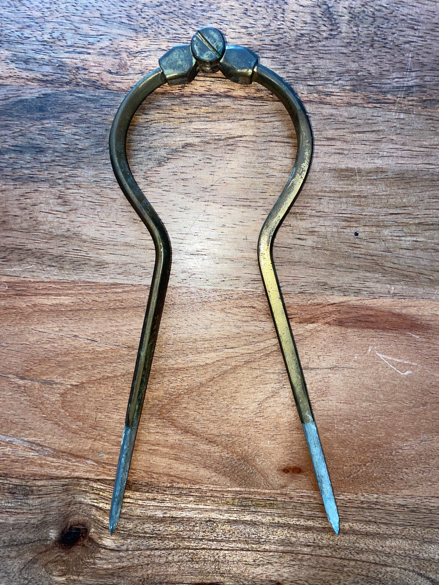 Vintage Brass Navigational Chart Mapping Tool
